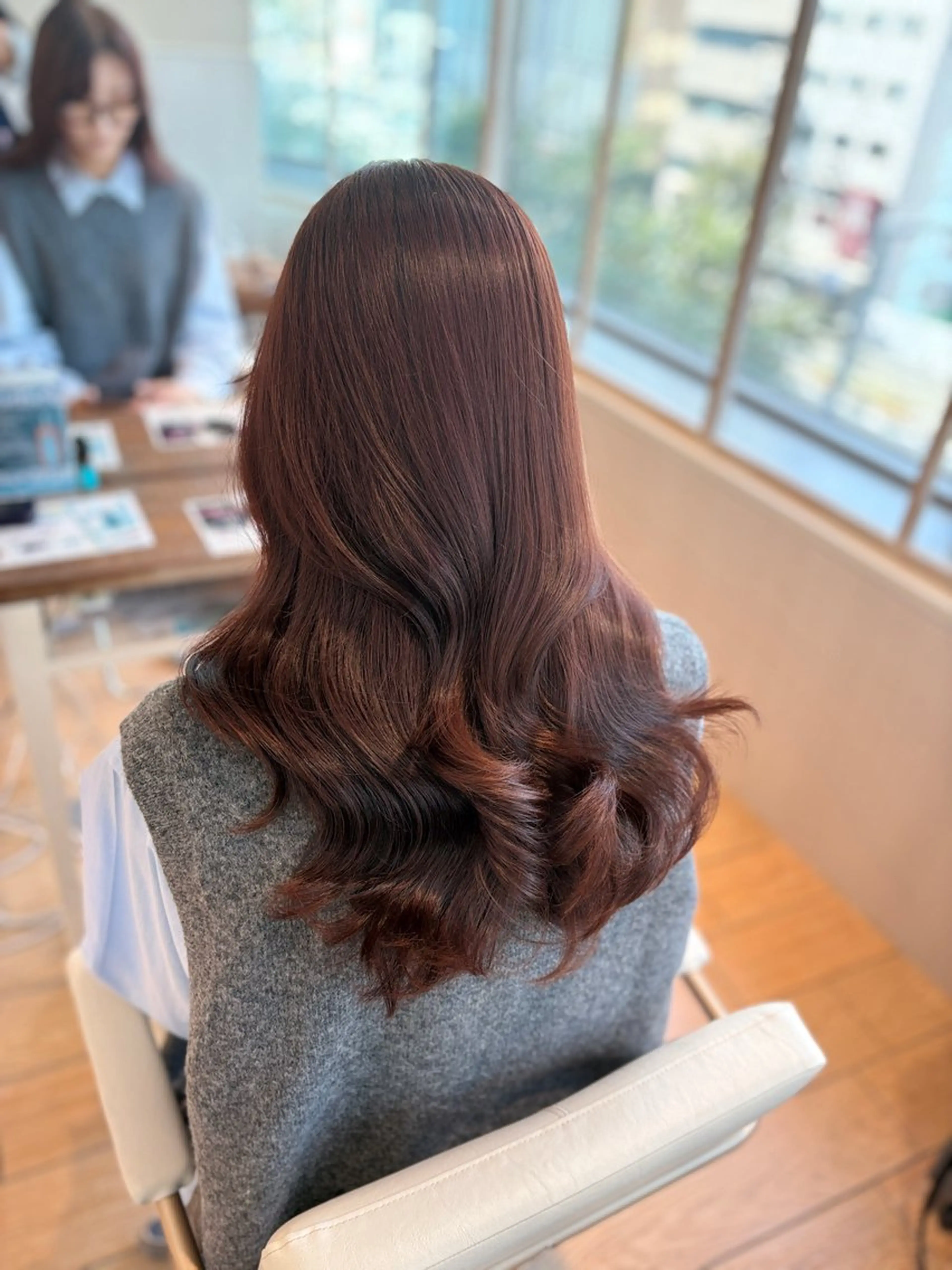 ロング オレンジブラウン レイヤーカット✂️/ 表参道/Amiのヘアスタイル