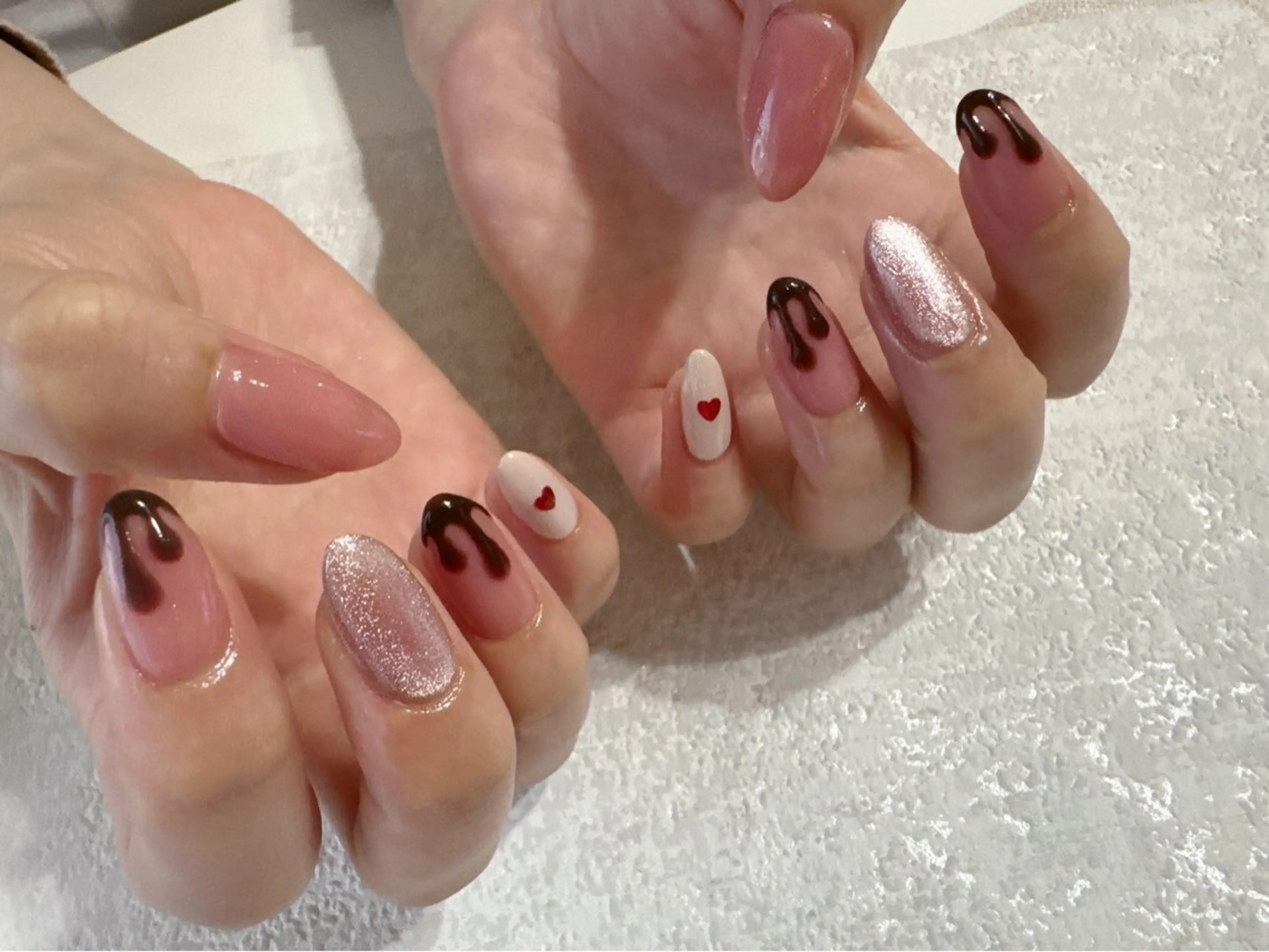 ネイル バレンタイン kiki nail たまプラーザのネイルデザイン