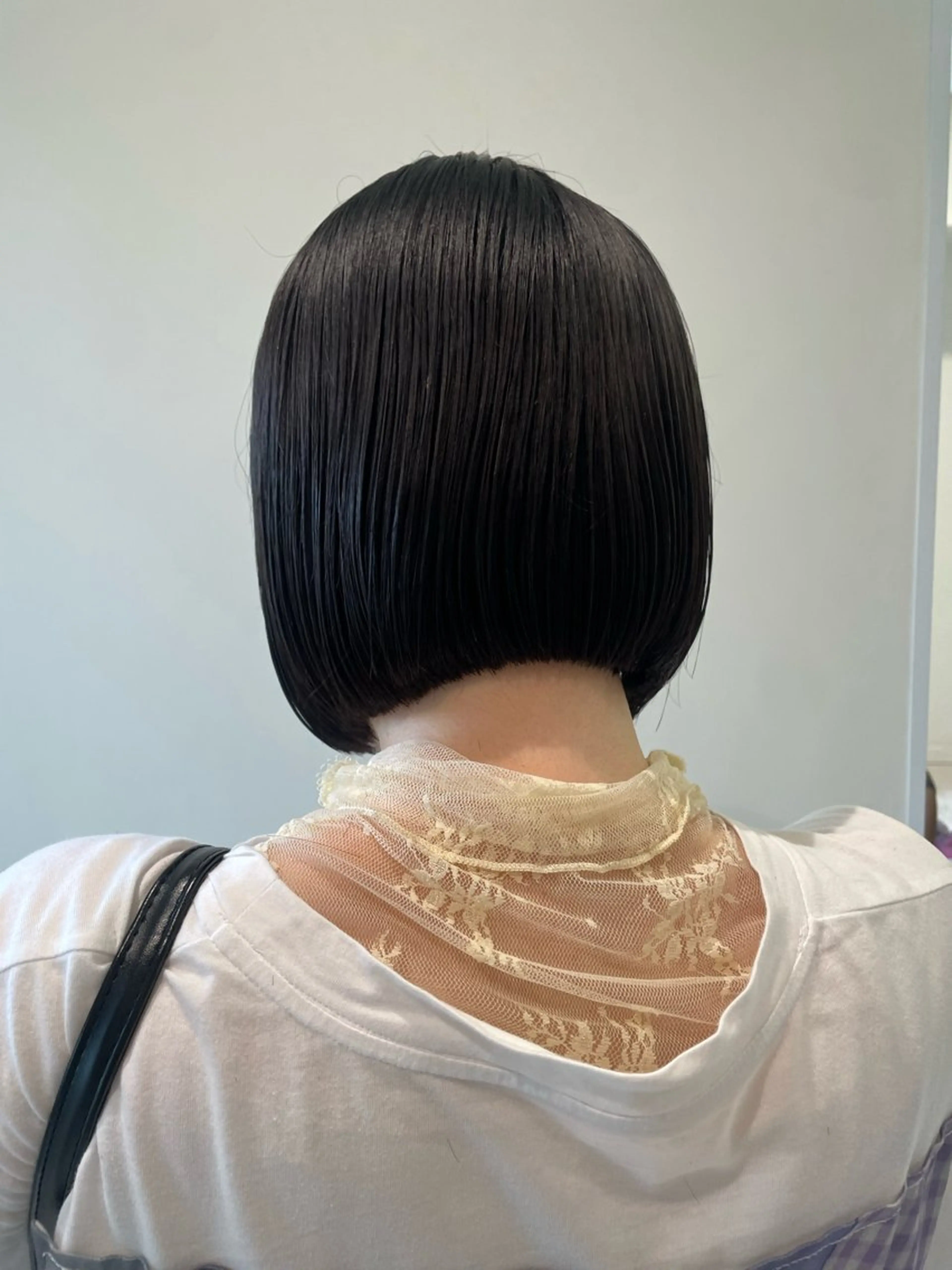 ショート 切りっぱなしボブ ボブ カット ボブ/インナーカラー /眉毛/Miyuのヘアスタイル