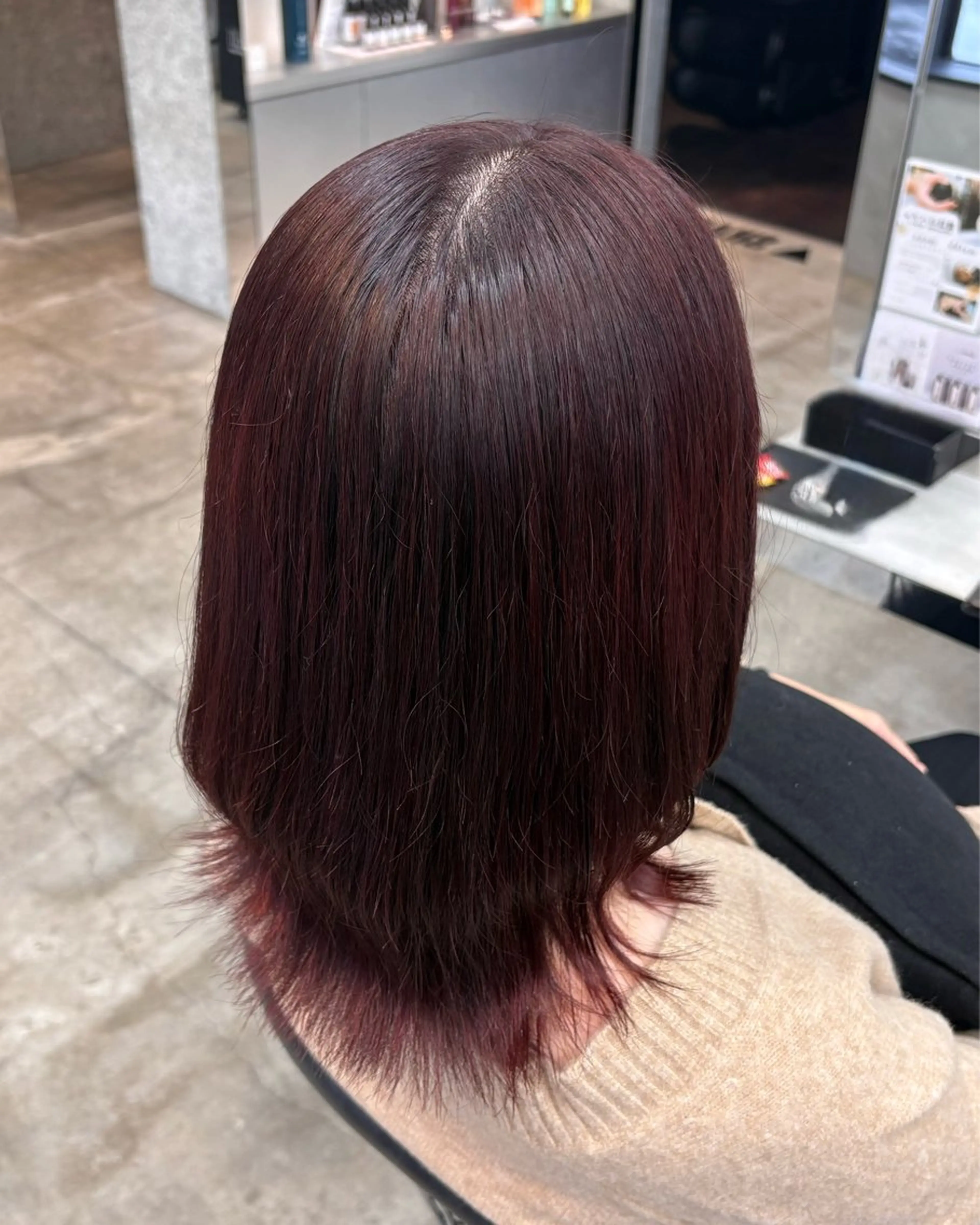 ミディアム カラー ヘアカラー 🪄くすみカラー❇️ 名塚比奈乃🪄のヘアスタイル