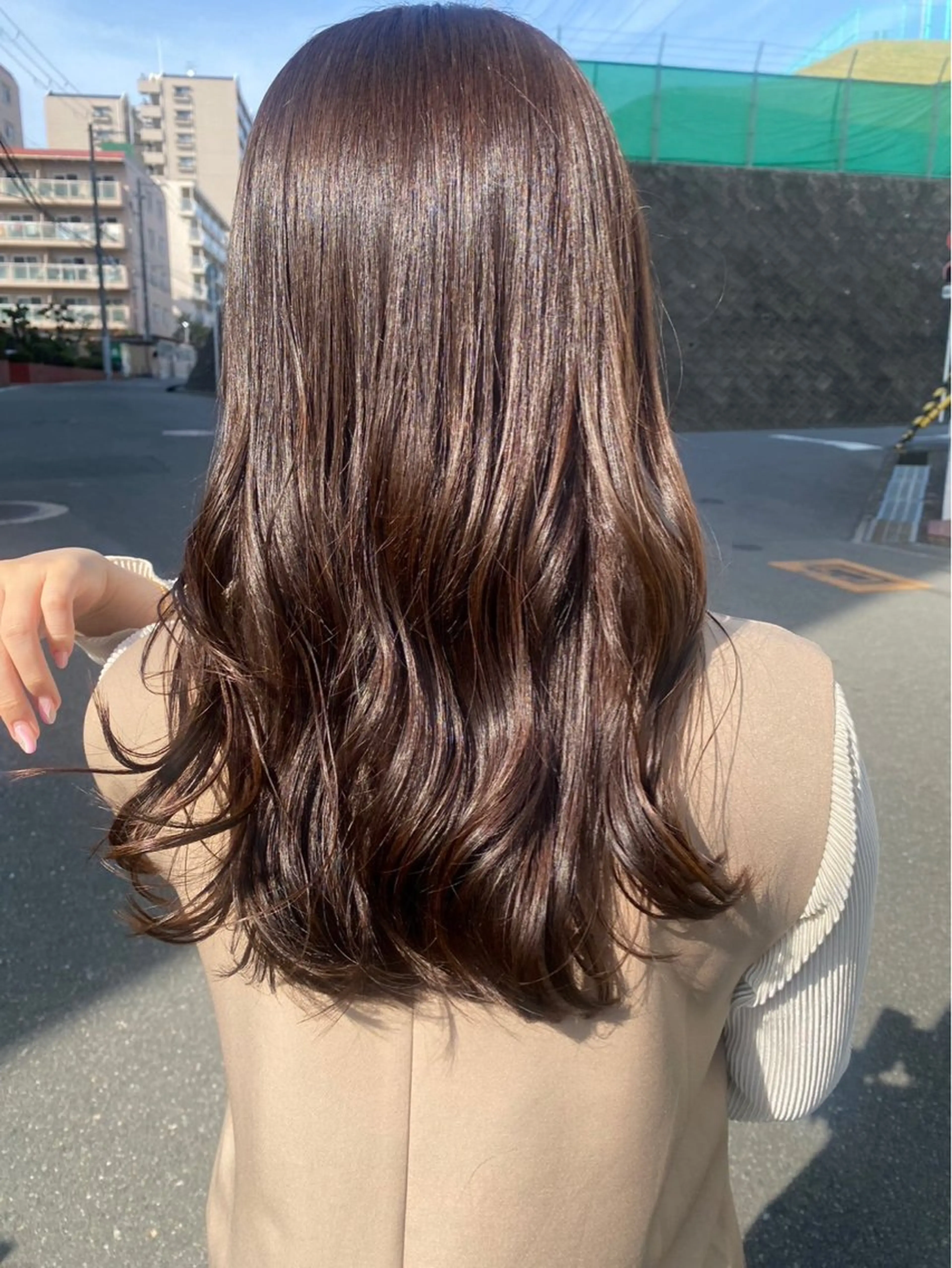 セミロング カラー FERIA桃山台🍑 𝕄𝕖𝕘𝕦のヘアスタイル