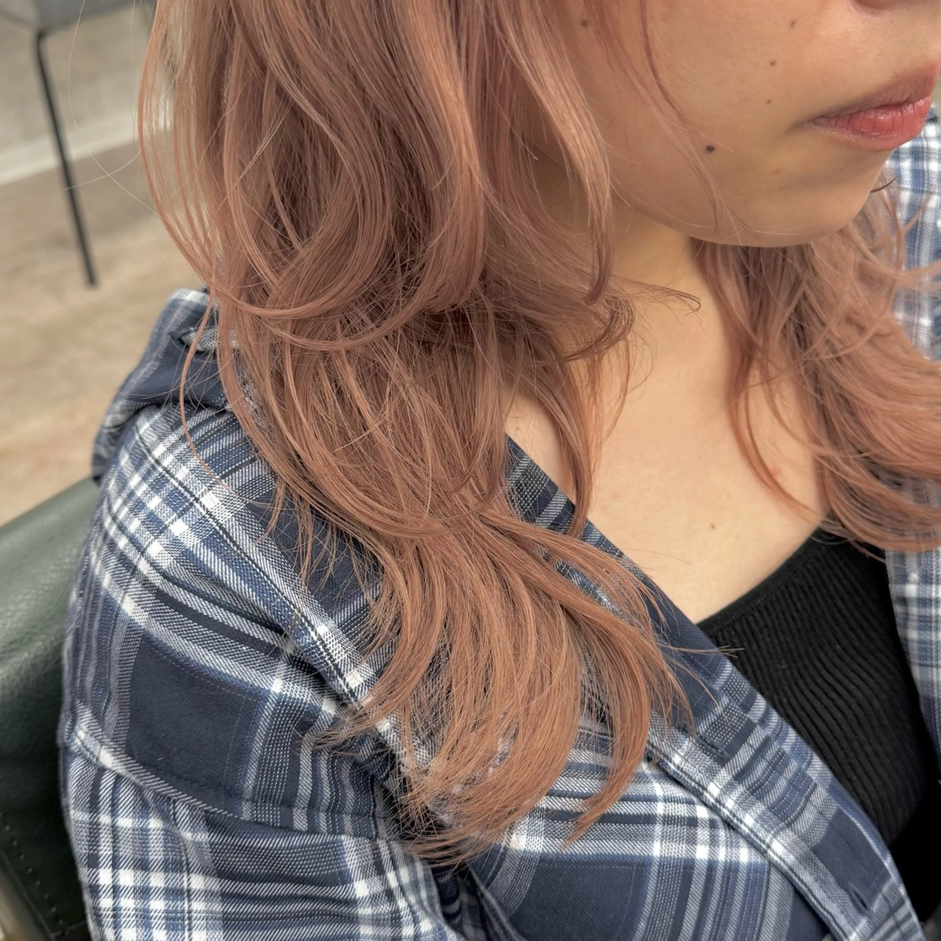 セミロング カラー ヘアカラー JUNSHIN🦋 ヘアセット／カラーのヘアスタイル