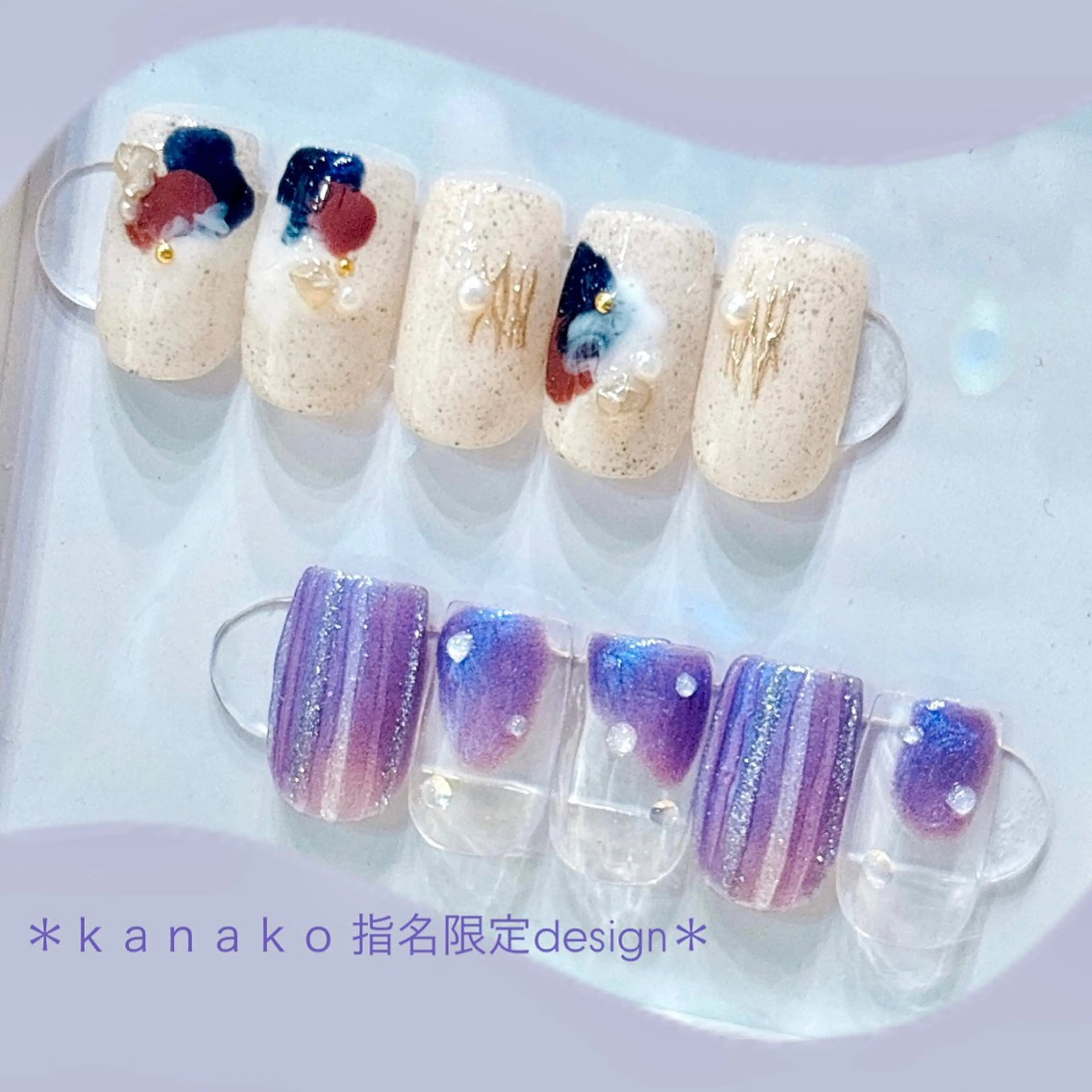 ネイル キラキラネイル 大澤 香奈子のネイルデザイン