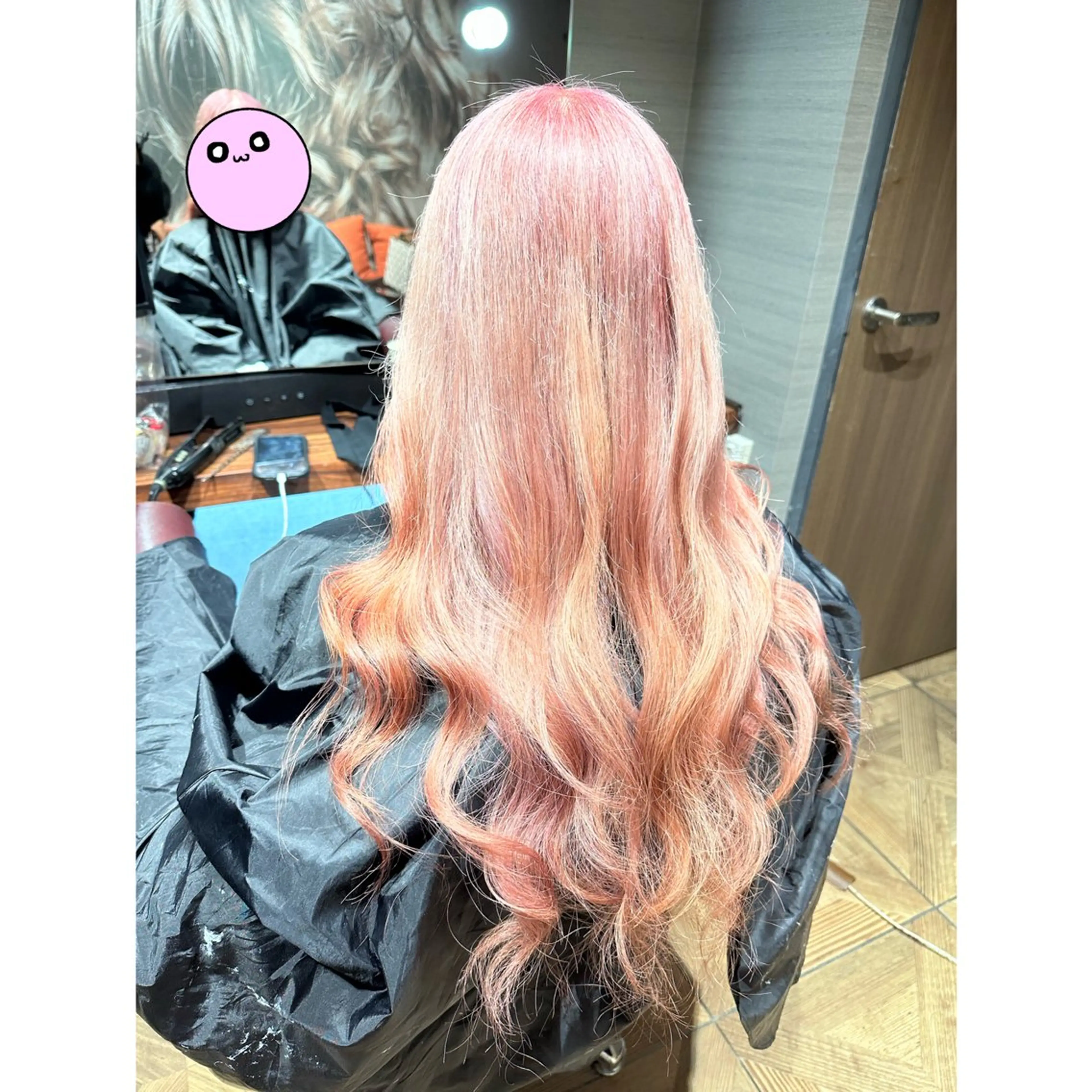 ロング ヘアカラー 韓国ヘア×ハイトーン AYA💫のヘアスタイル