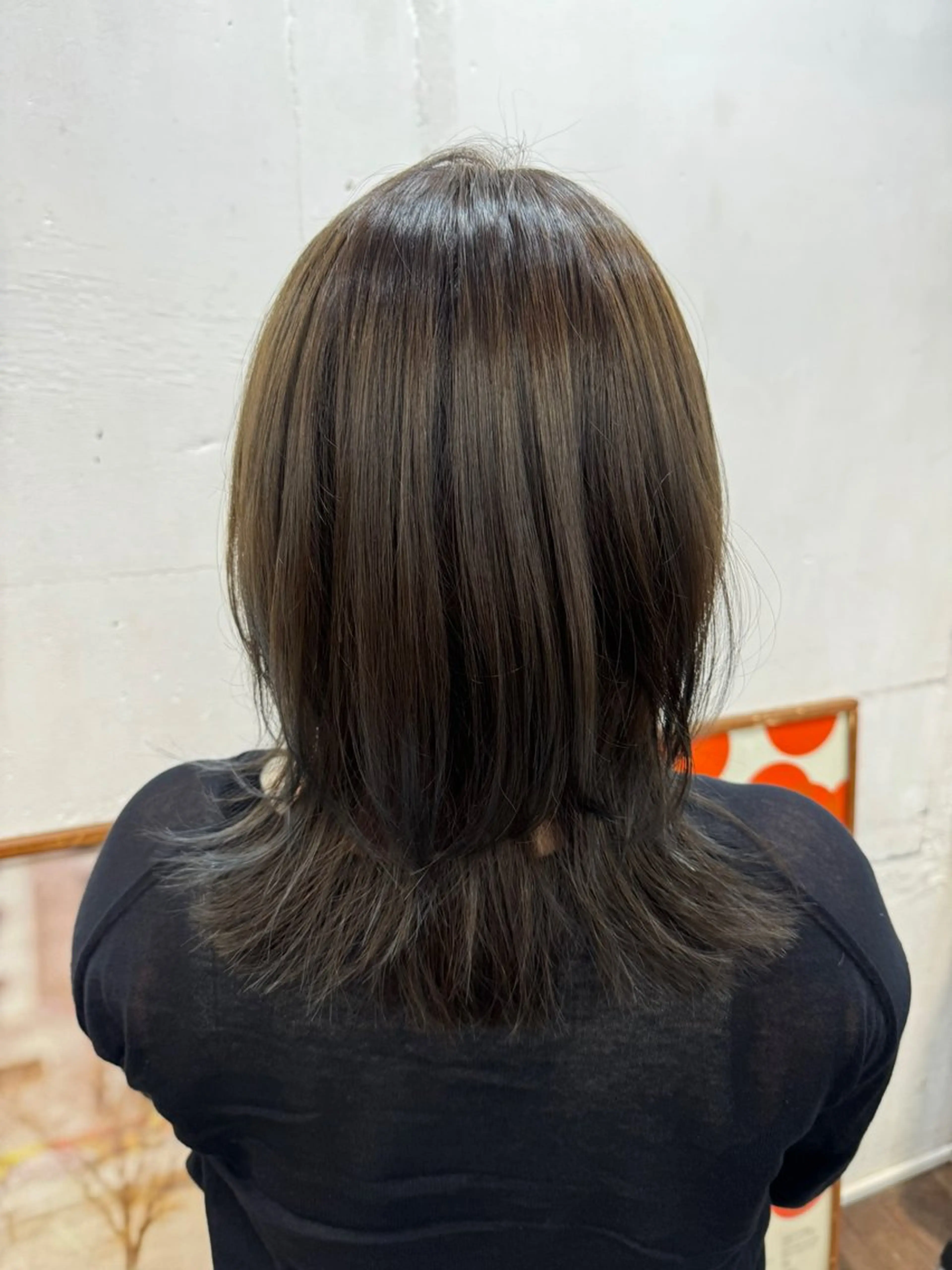 ミディアム くびれヘア レイヤーカット ink Runaのヘアスタイル