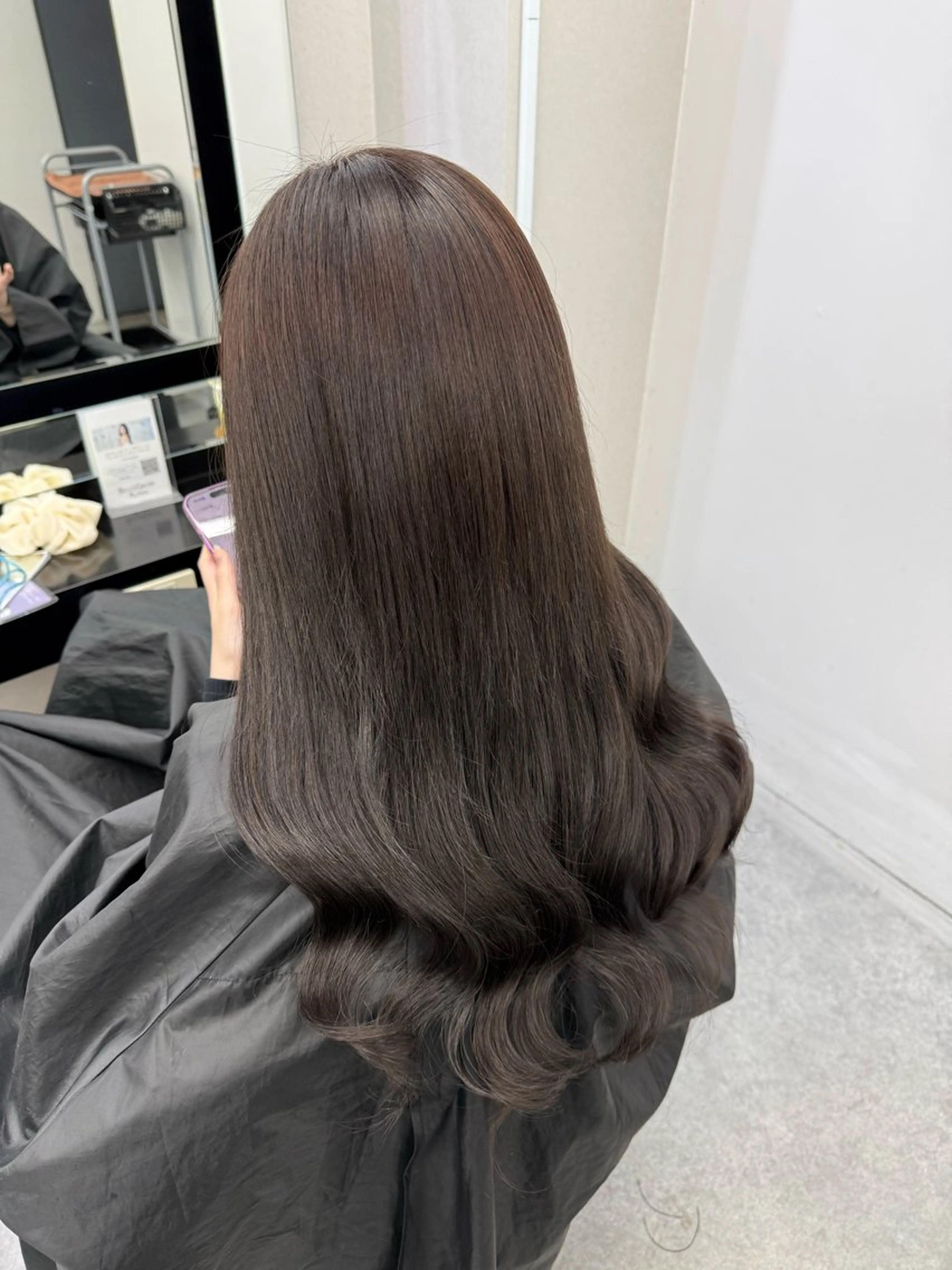 ロング カラー エクステ カット エクステ 𝙃𝘼𝙍𝙐🎀 韓国×エクステのヘアスタイル