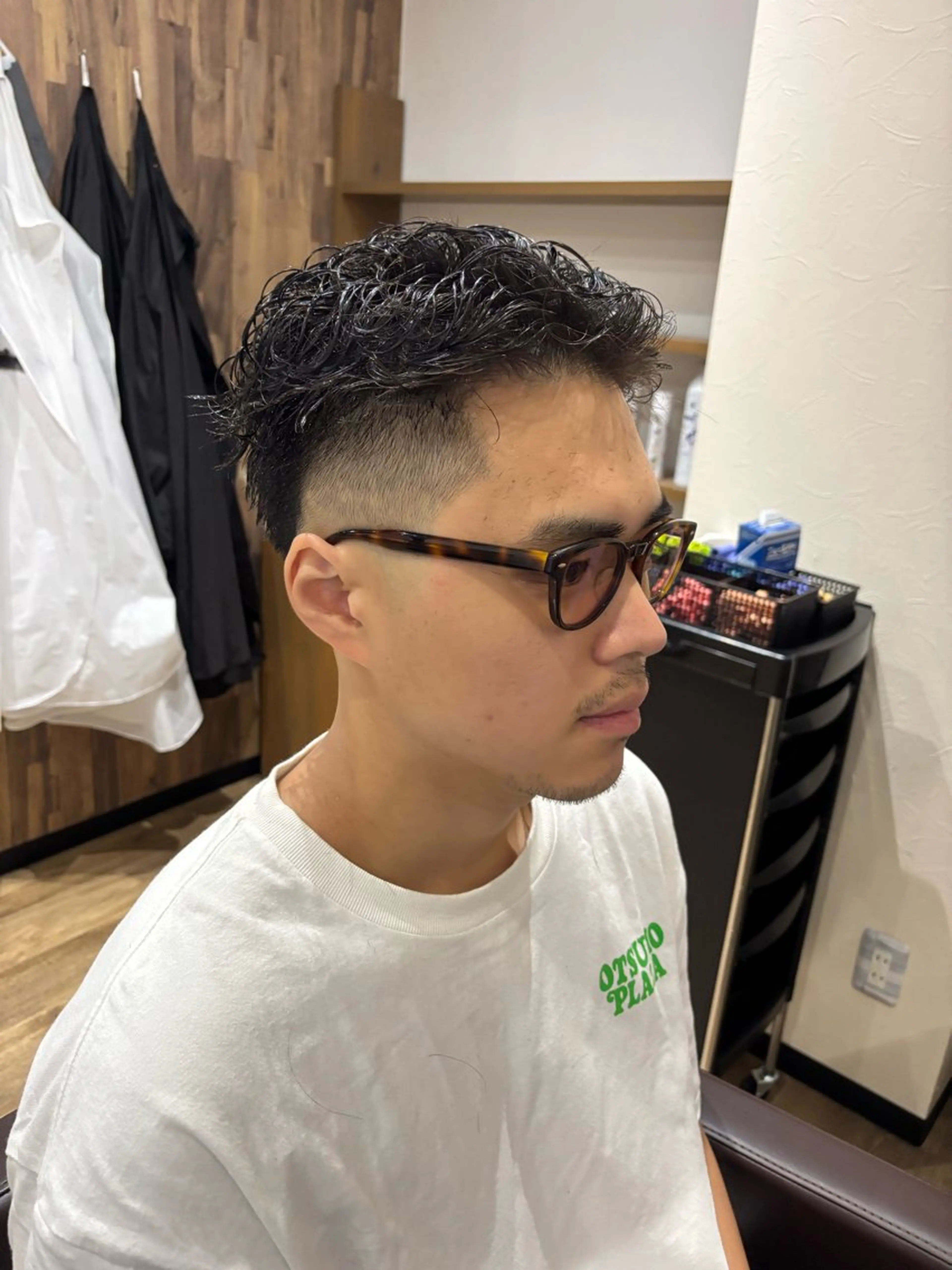 ショート パーマ メンズ Men's hair Libre Sunny所属・高橋 怜玖／仙台／八乙女のヘアスタイル