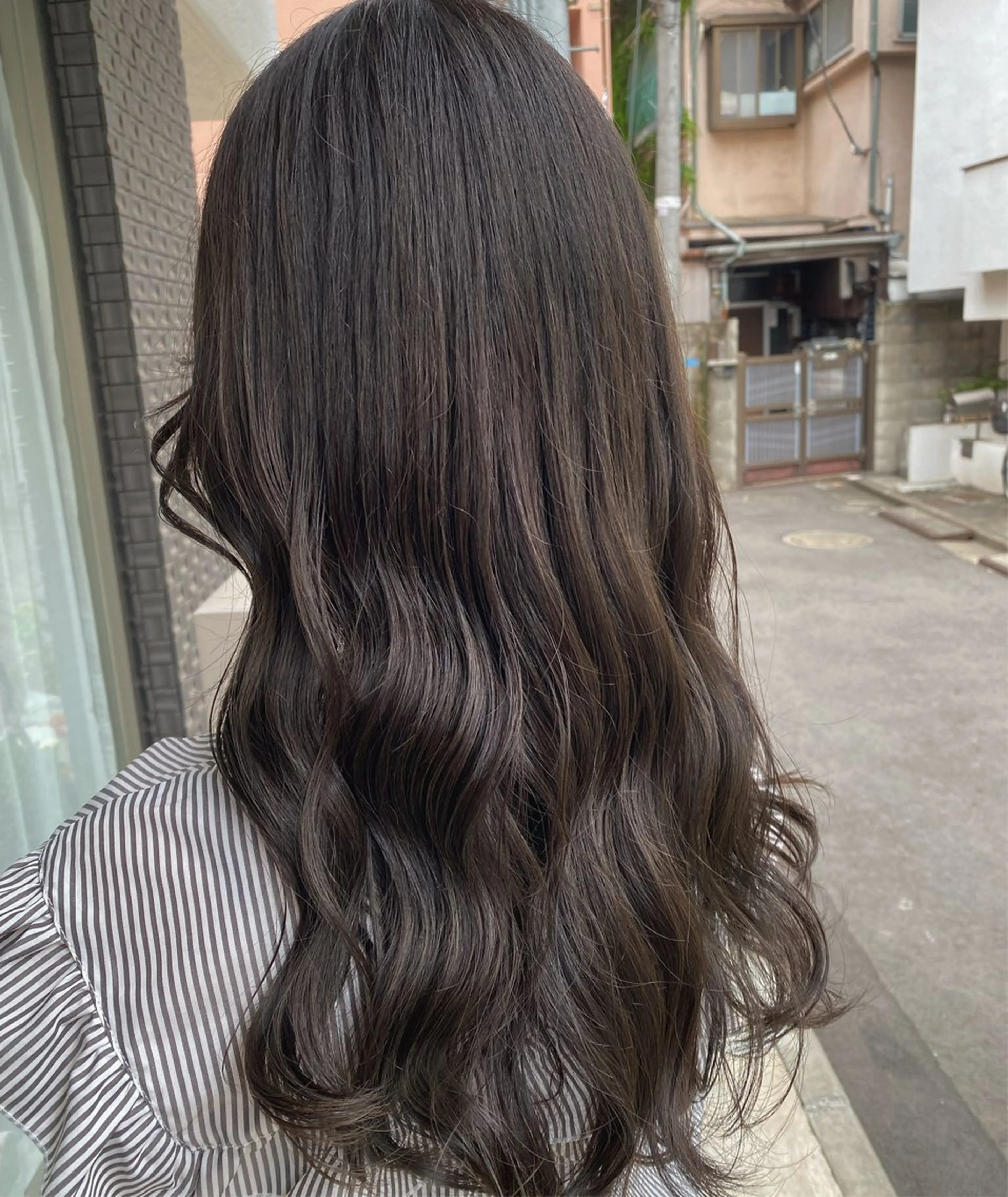 ロング カラー グレージュ カット ヘアカラー トリートメント グレージュ/透明感/ 韓国ヘア/RISAのヘアスタイル