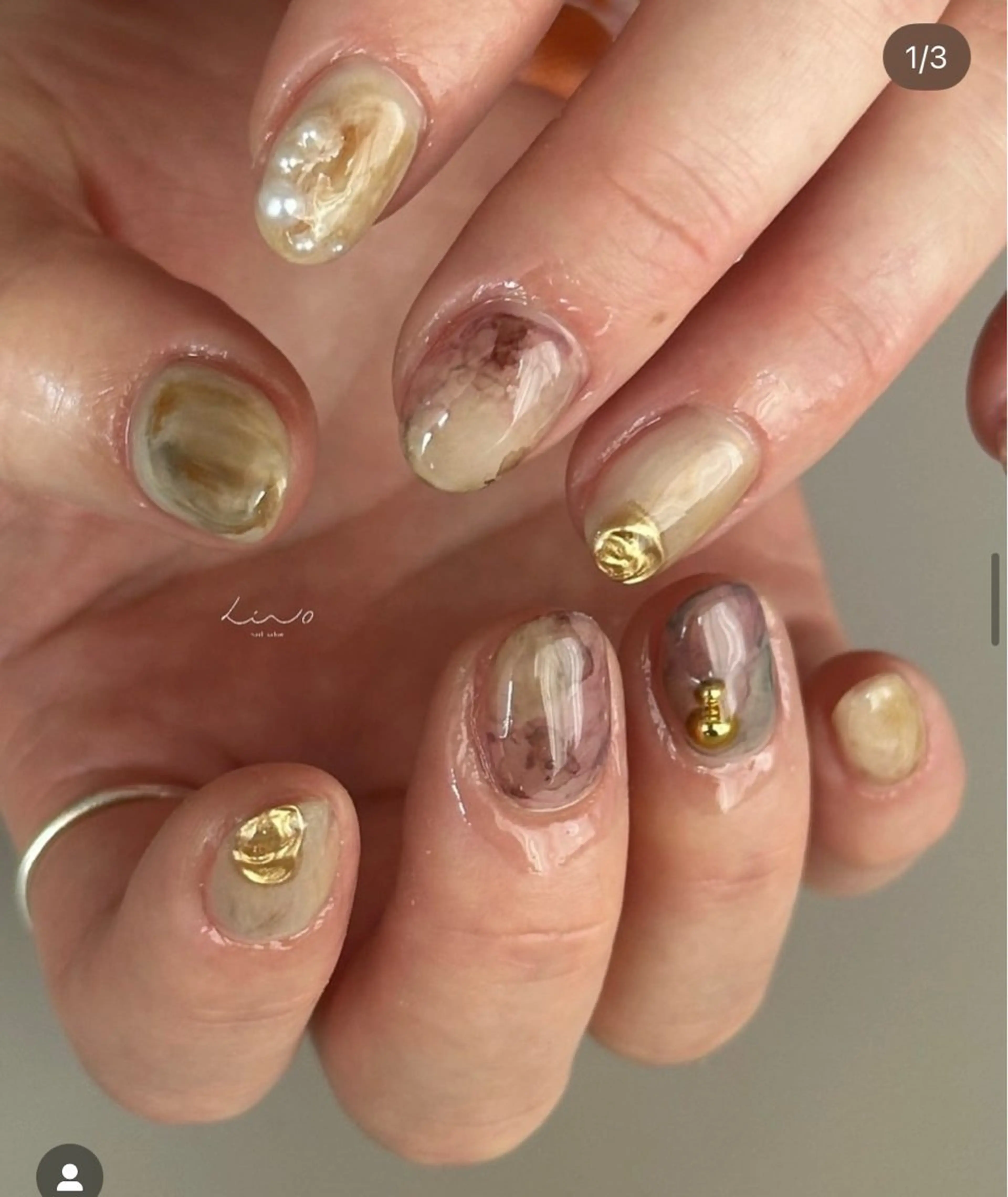 ネイル ハンドネイル lino大阪本町店所属・lino 大阪本町店のネイルデザイン