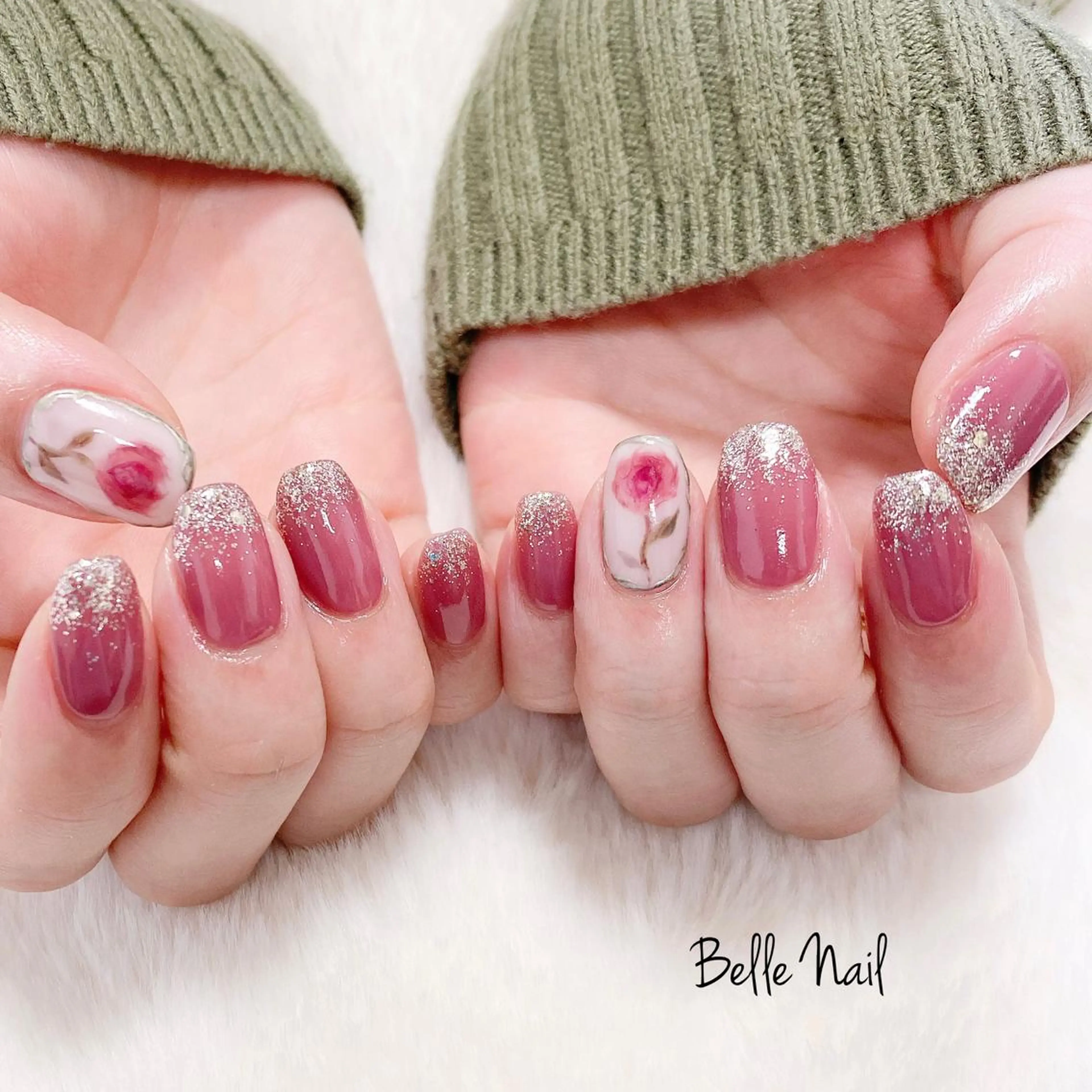 ネイル ラメ(グリッター) Sak nailroomのネイルデザイン