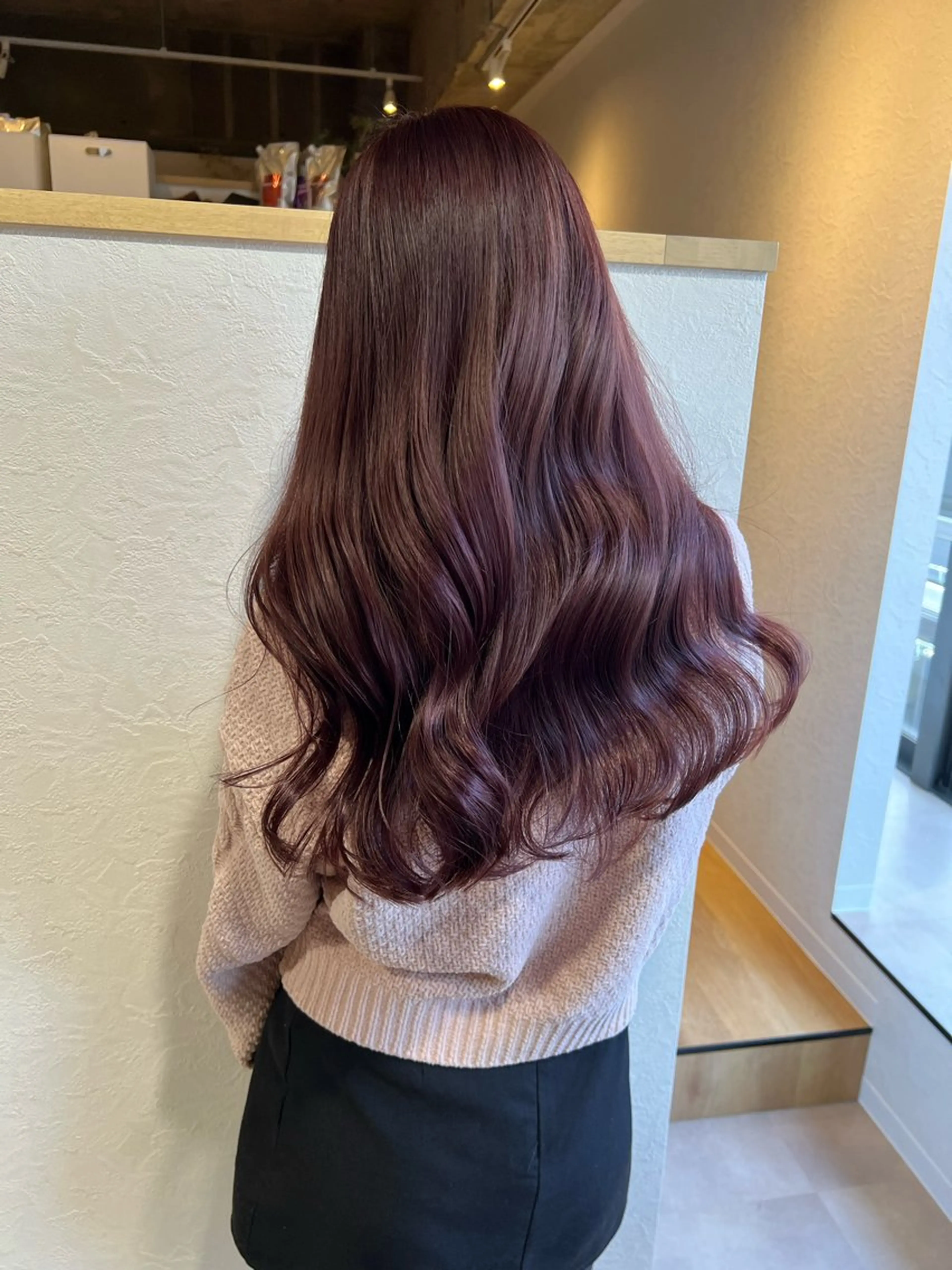 ロング カラー ブラウンカラー ピンクカラー ピンクブラウン Vélua/miiu所属・韓国束感まつ毛 /Takaのマツエク・マツパデザイン