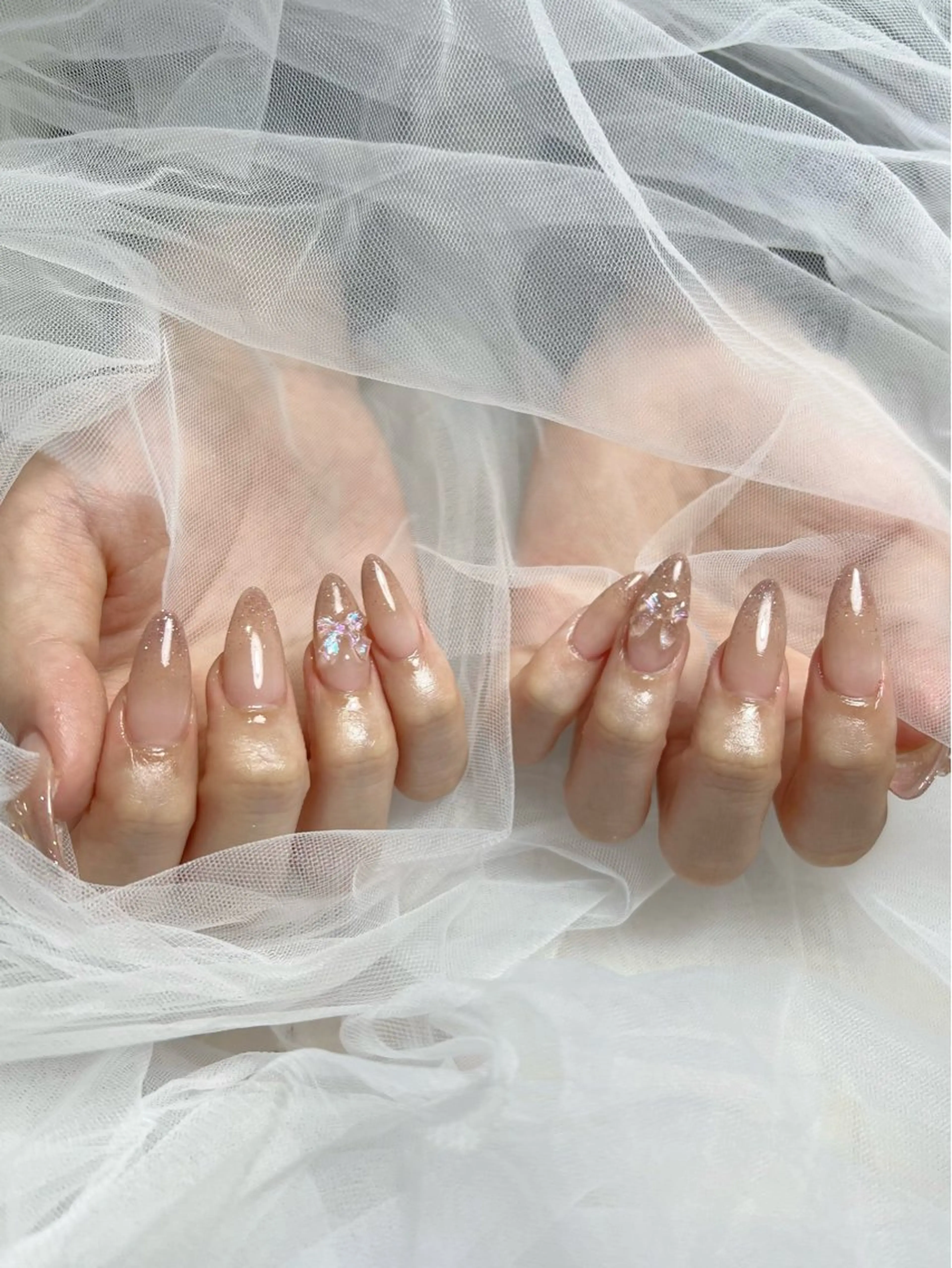 【オフなし】10本チップ長さ出し+持ち込みデザインの写真