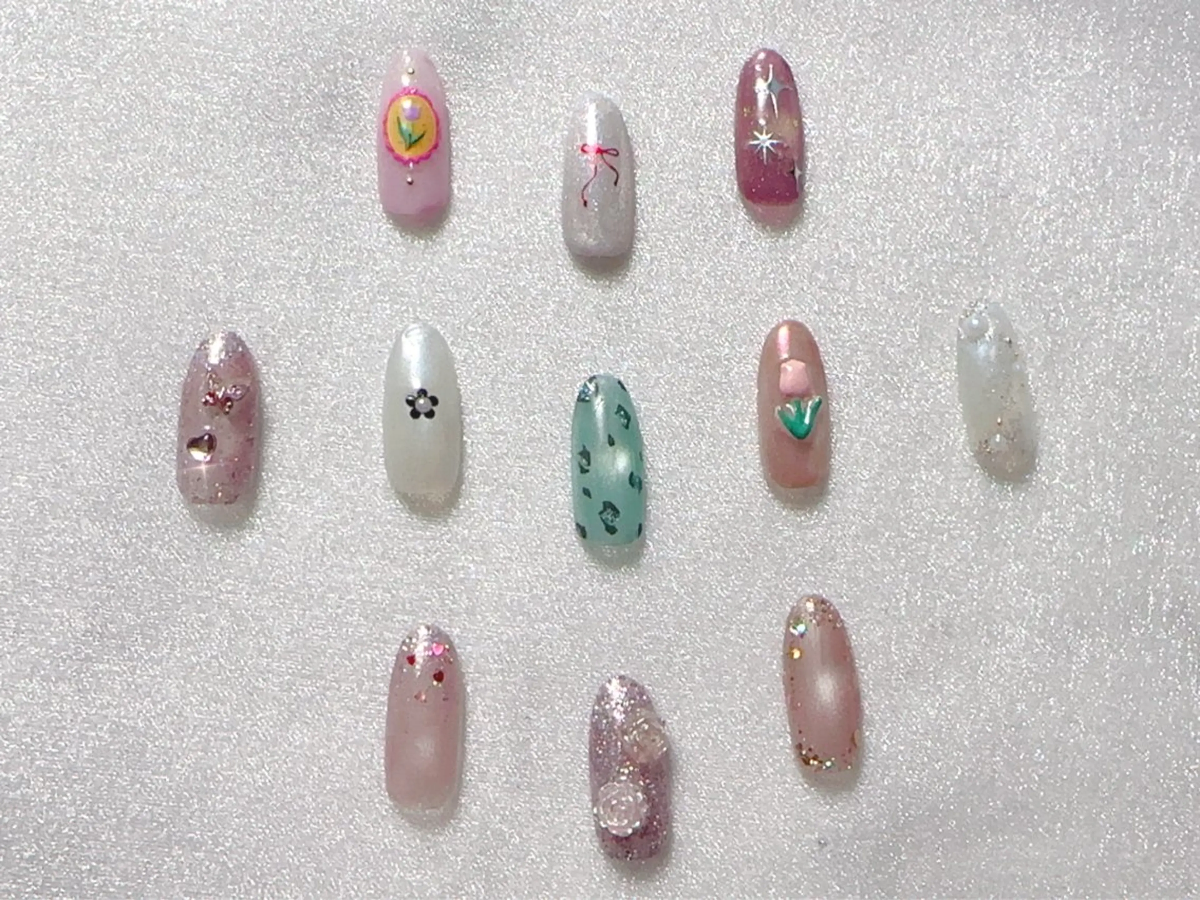 ワンカラー+アート2本（オフあり）の写真