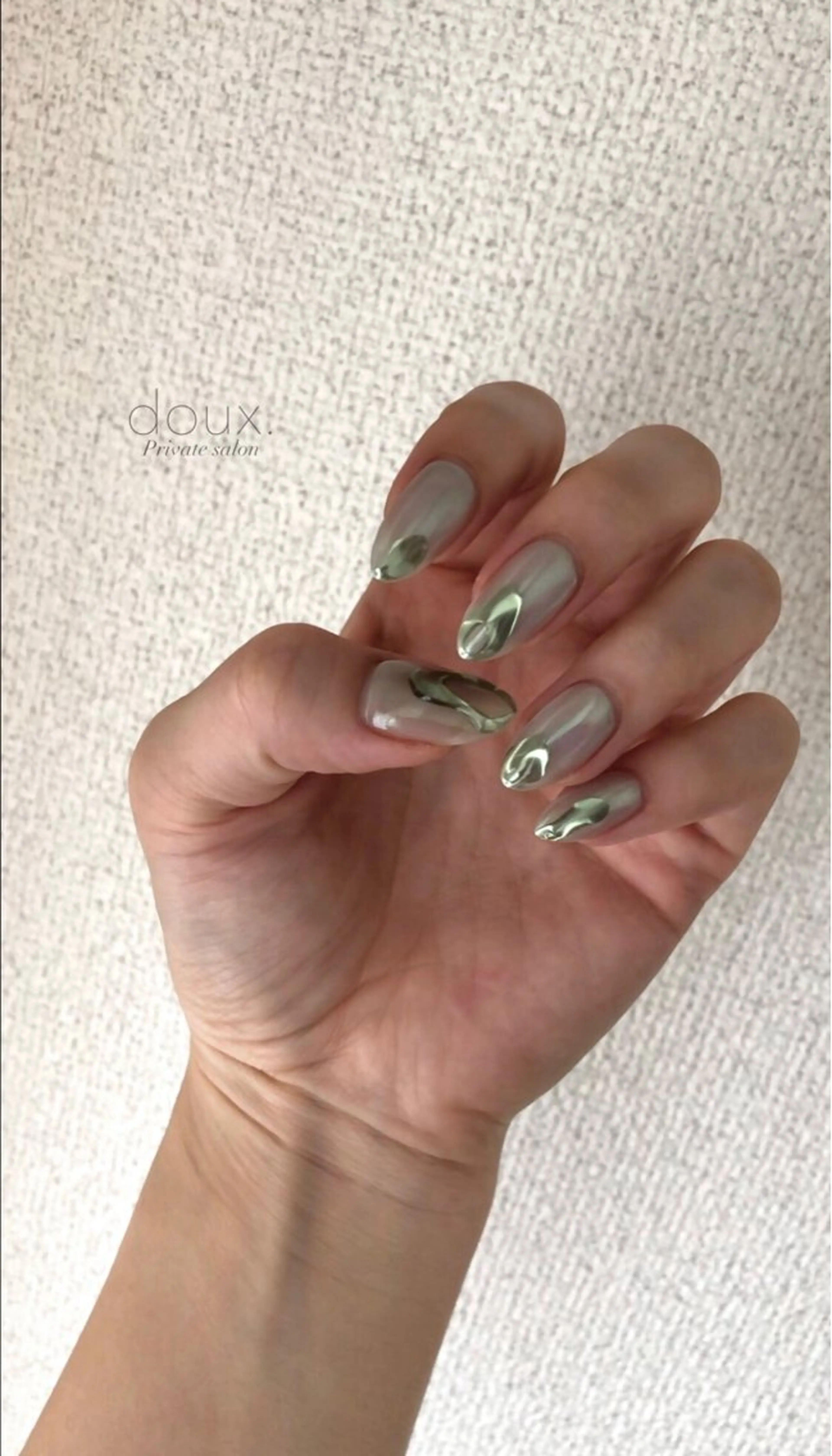 ネイル アートネイル 韓国ネイル ミラーネイル ニュアンスネイル オフィスネイル ハンドネイル doux. nailのネイルデザイン