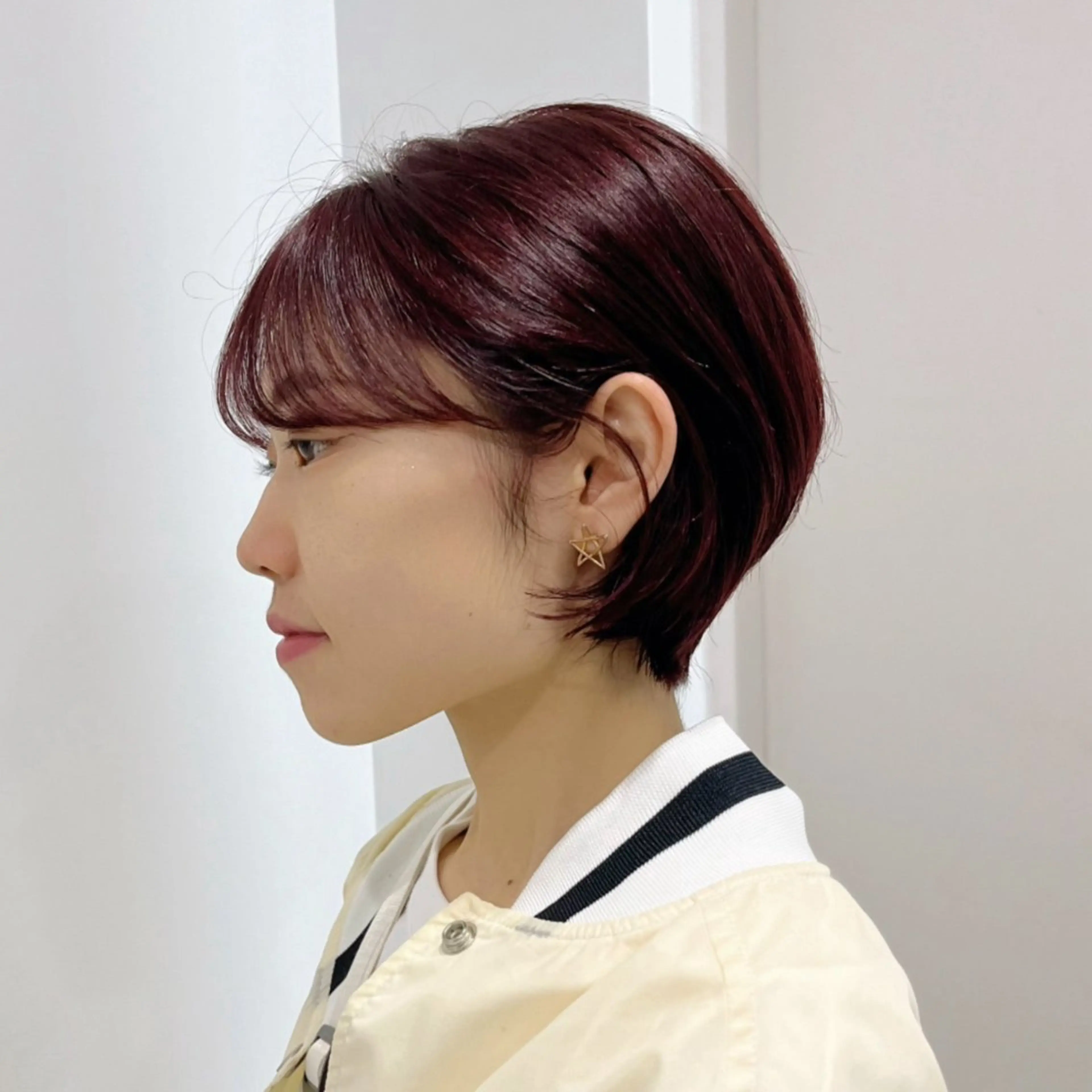 ショート 縮毛矯正/ハイトーン /パーマ/前原汐🎐のヘアスタイル
