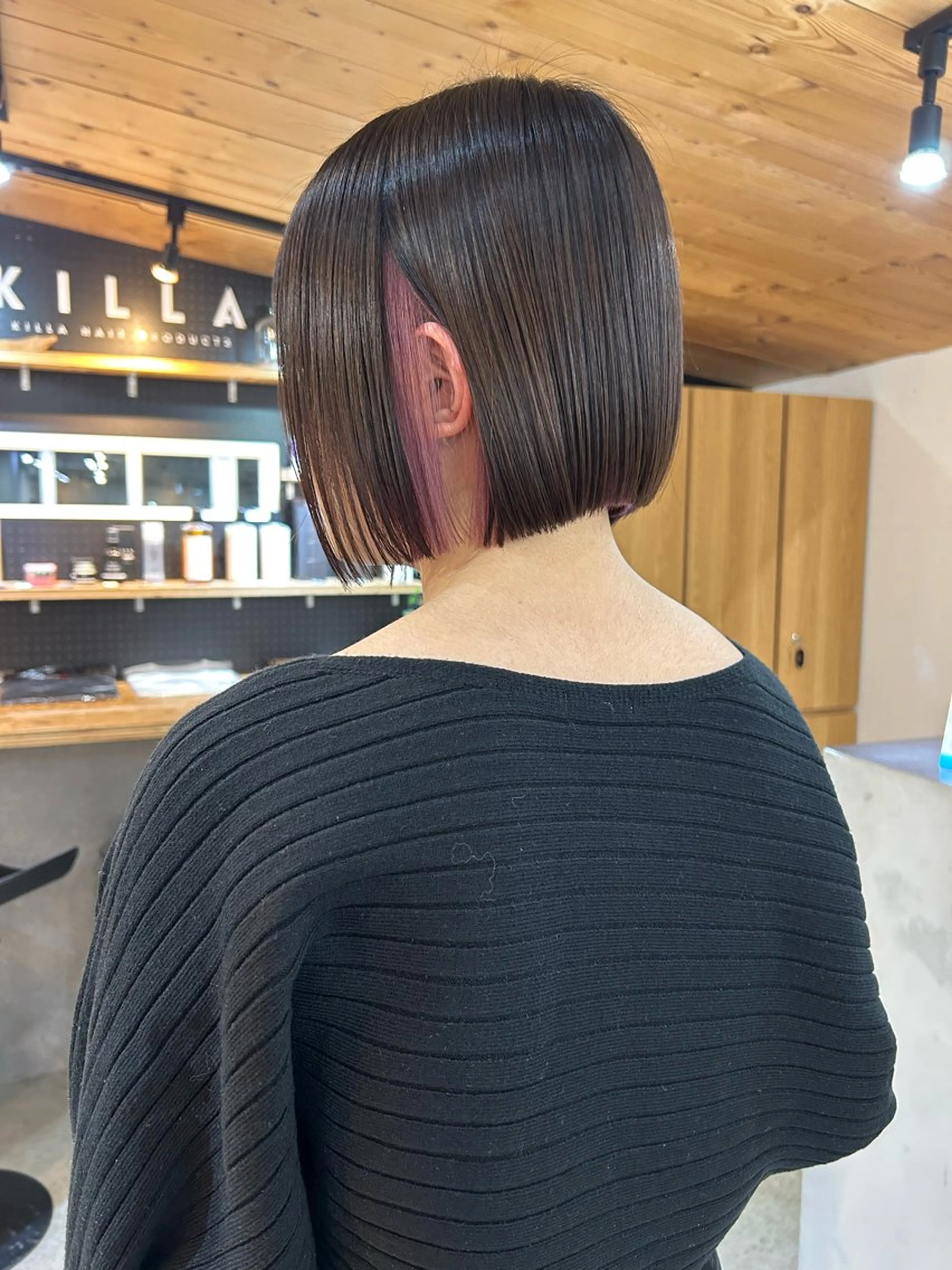 ショート カラー インナーカラー カット ヘアカラー トリートメント 🧸艶々韓国ヘア 🧁mizunaのヘアスタイル