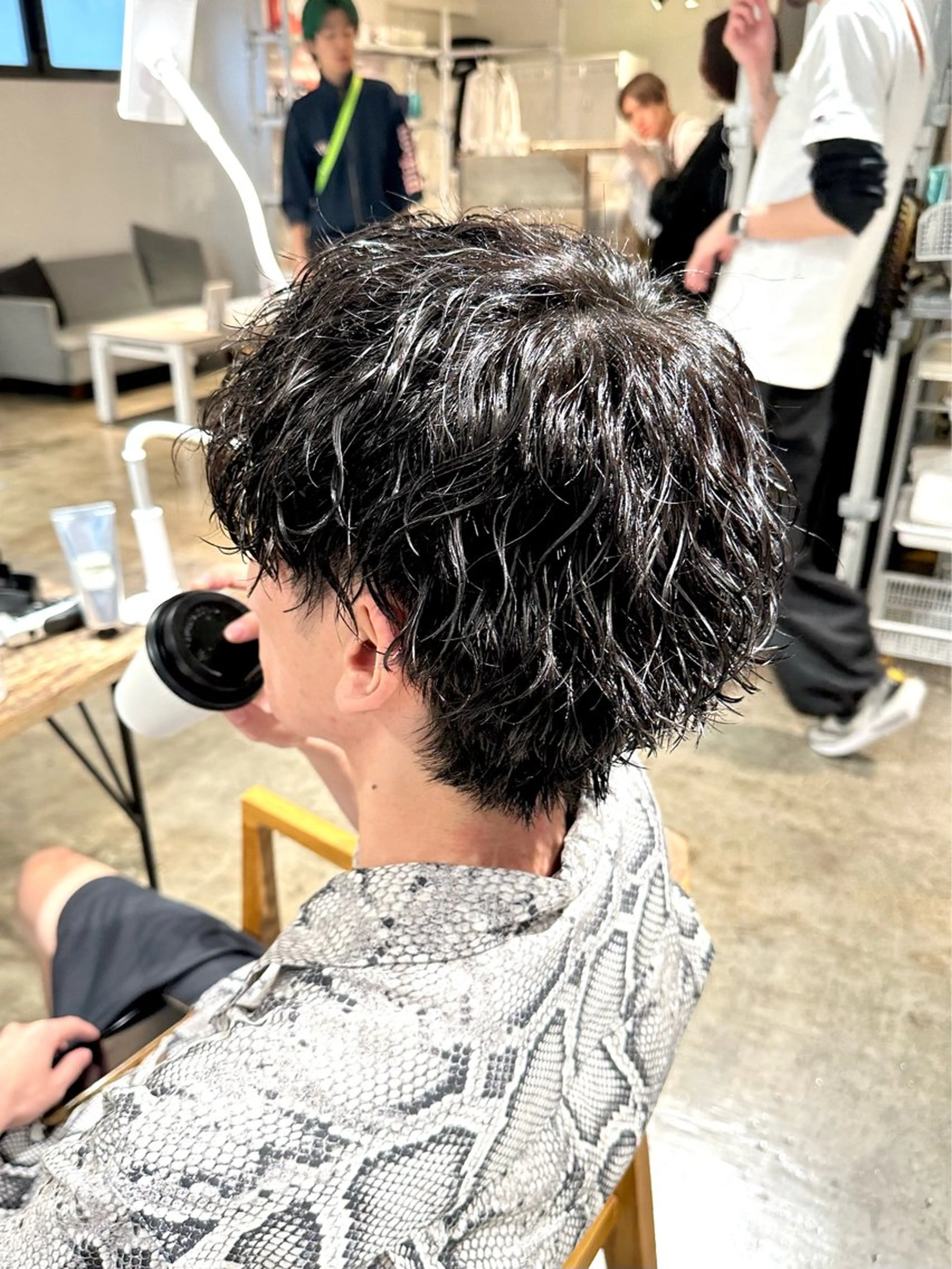 メンズ マッシュ メンズパーマ 波巻きパーマ カット パーマ トリートメント 骨格補正施術/メンズ 専門美容師/YUYAのヘアスタイル