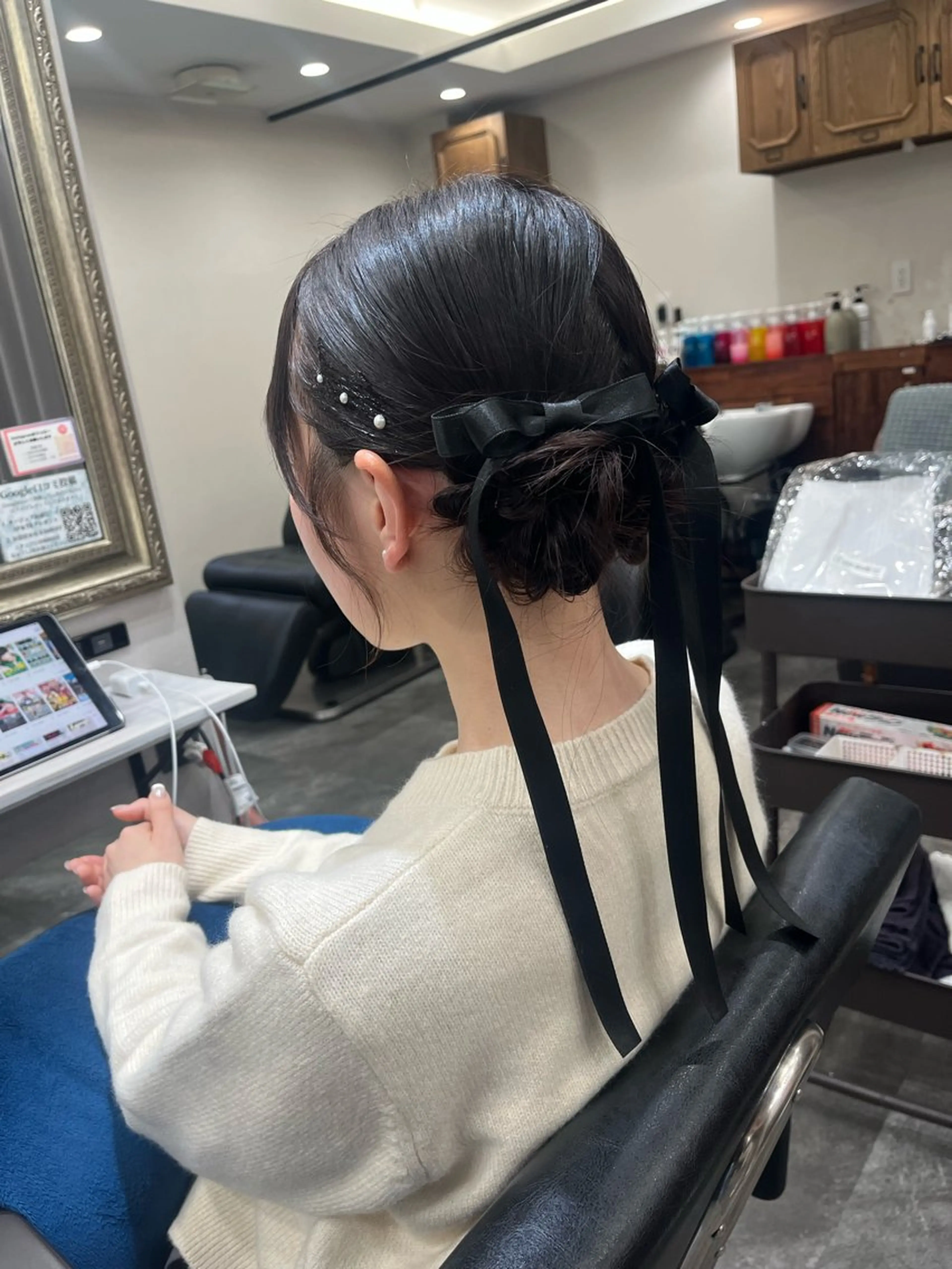 ミディアム ヘアアレンジ 籾木 美優のヘアスタイル