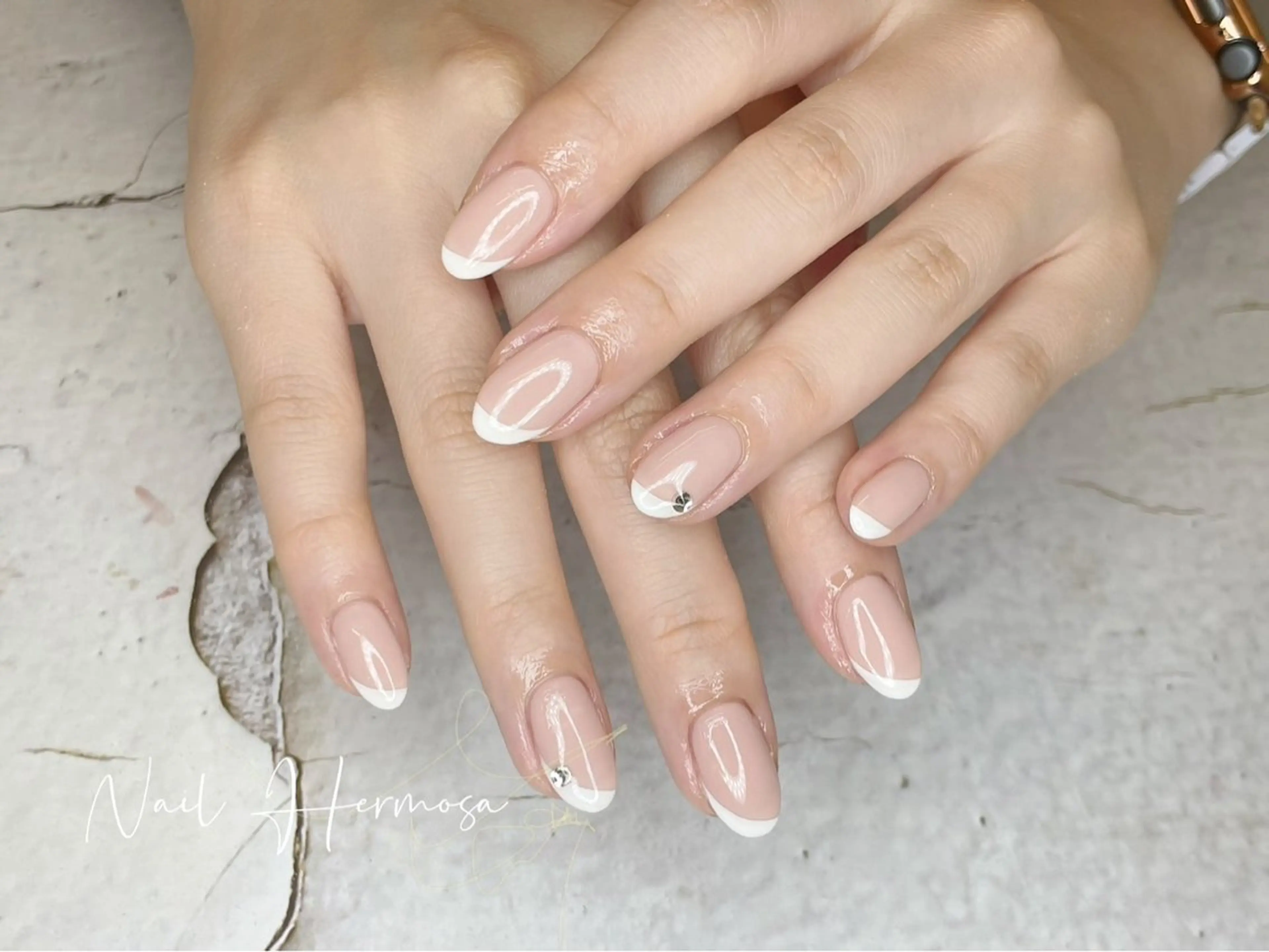 ネイル 長さ出し フラッシュネイル フットネイル ジェルネイル マグネットネイル ハンドネイル エルモサ YURIKAのネイルデザイン