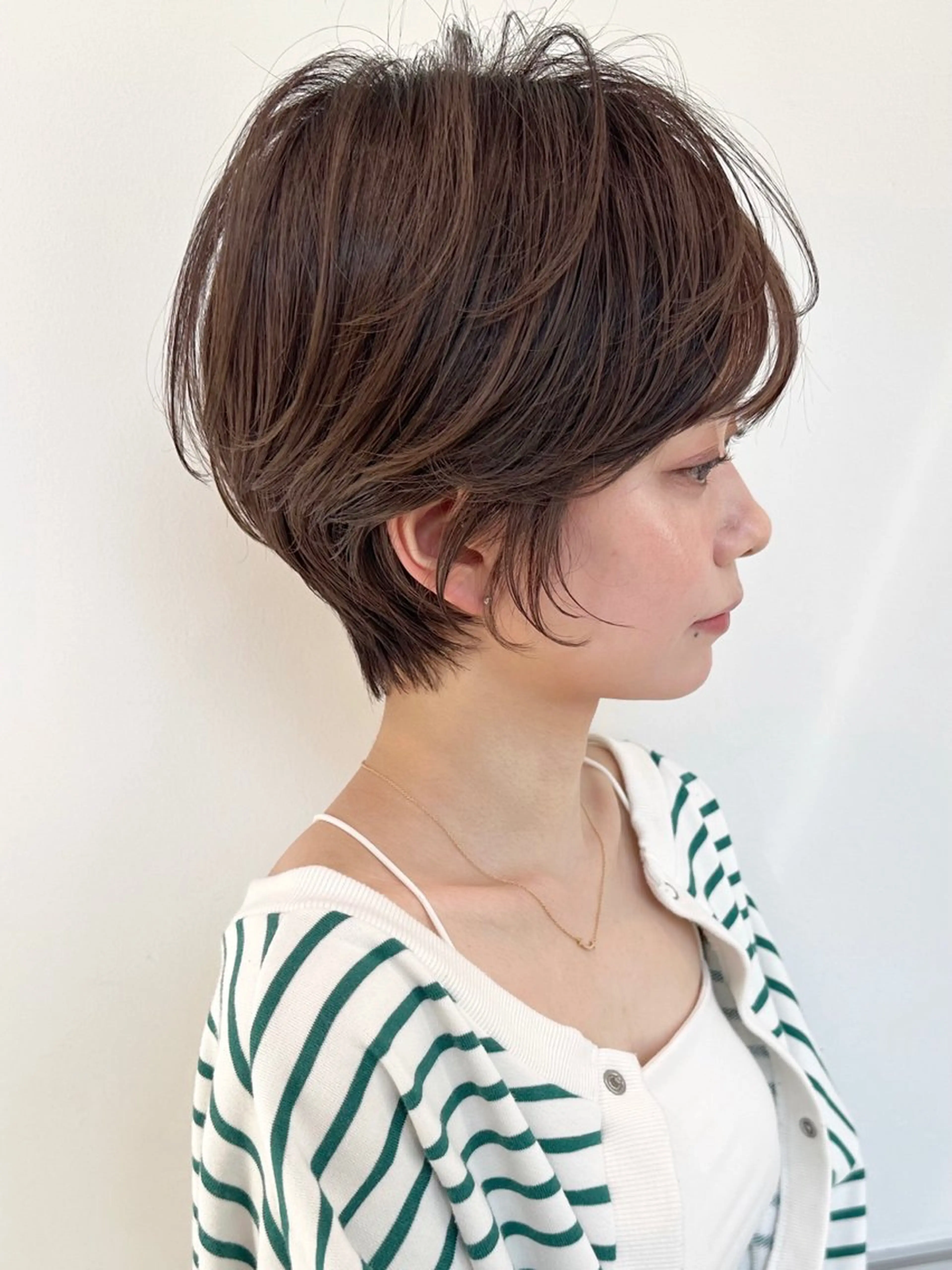ショート カラー 透明感カラー 顔周りカット レイヤーカット ショートヘア トリートメント カット ヘアカラー トリートメント 🩰ナチュラル可愛い kamicare🩰のヘアスタイル