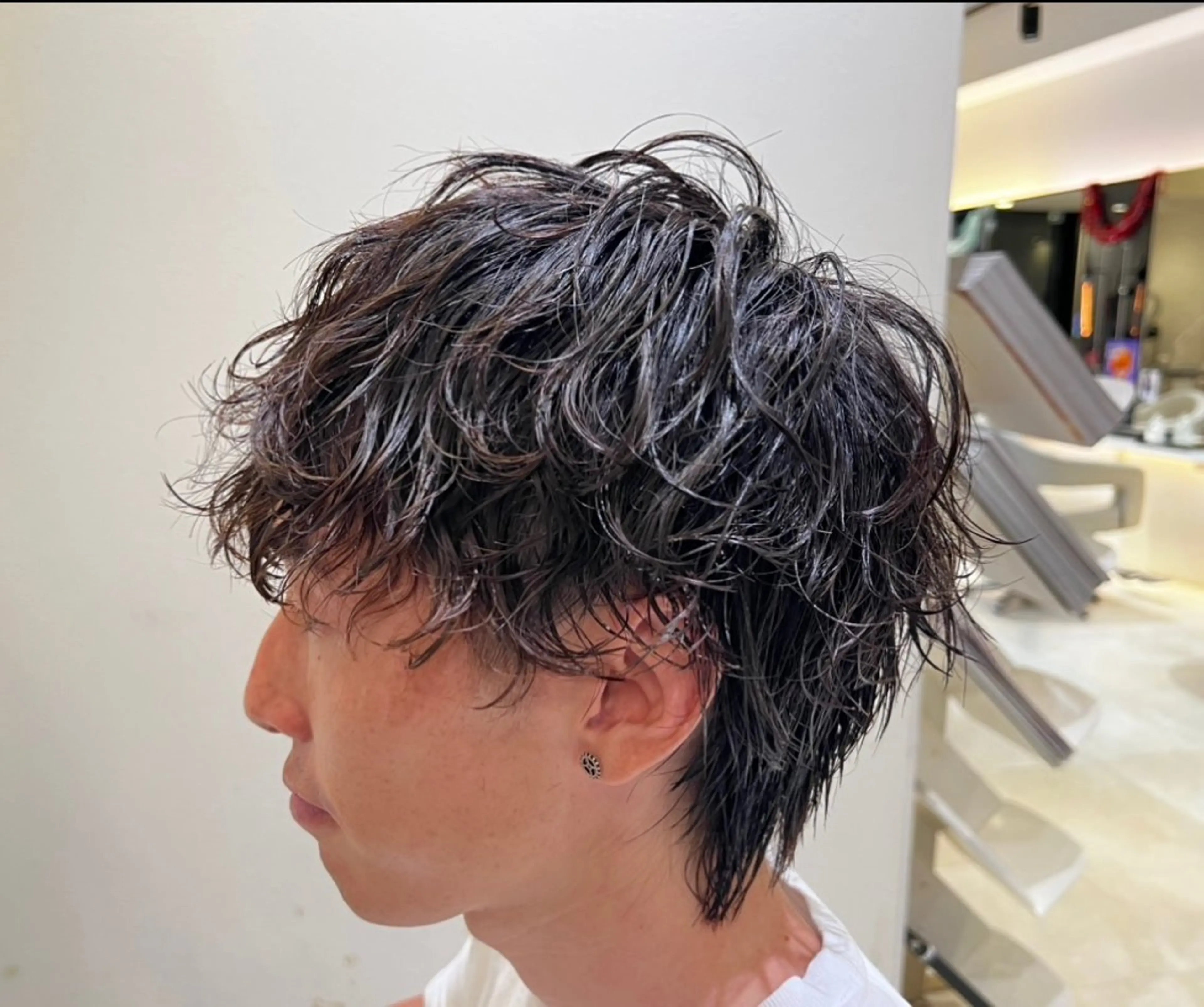 パーマ メンズ メンズパーマ 波巻きパーマ メンズパーマ特化型 /京橋/栗野京弥のヘアスタイル