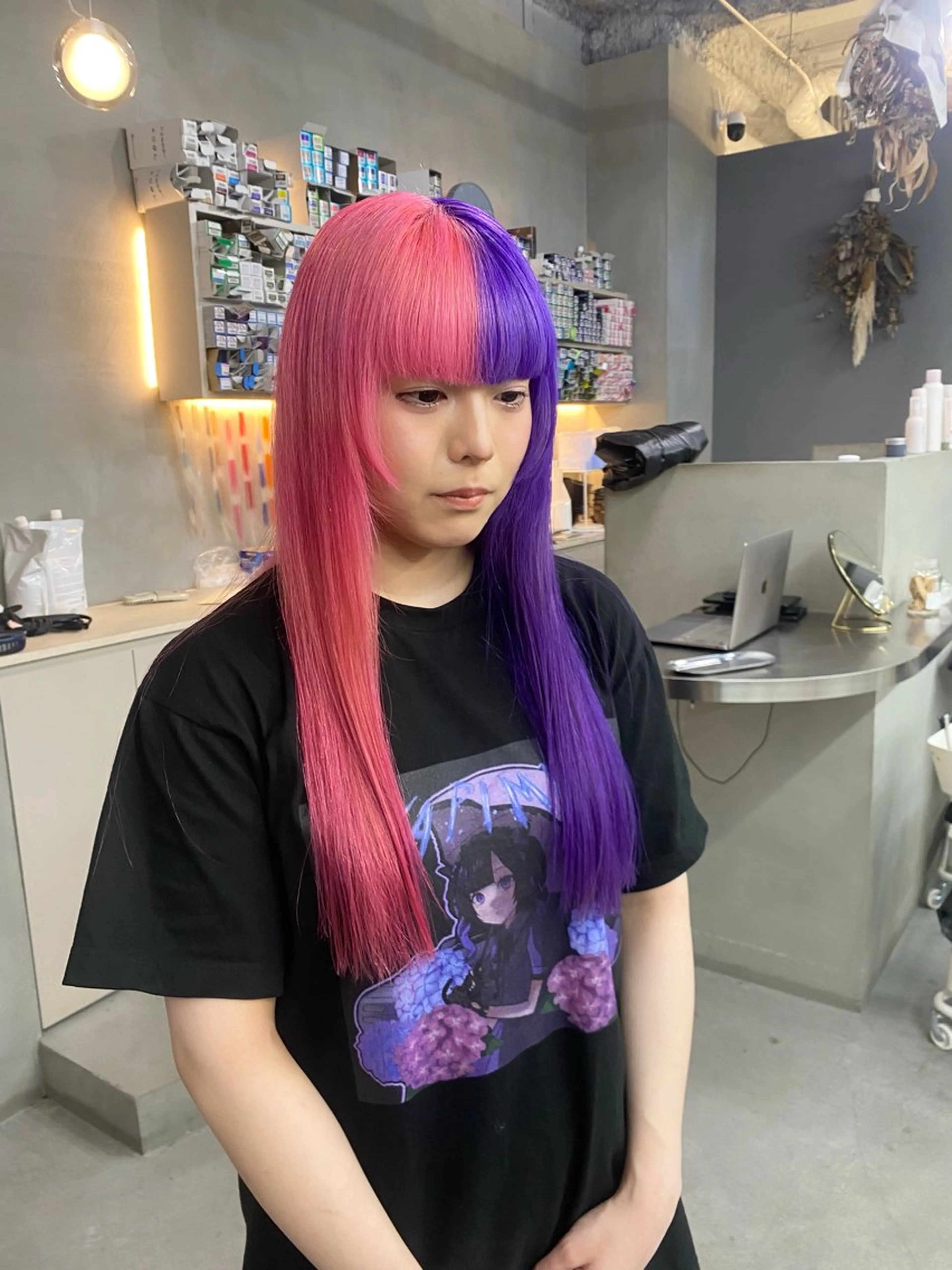 ロング カラー ヘアカラー qulim所属・前橋 姫奈のヘアスタイル