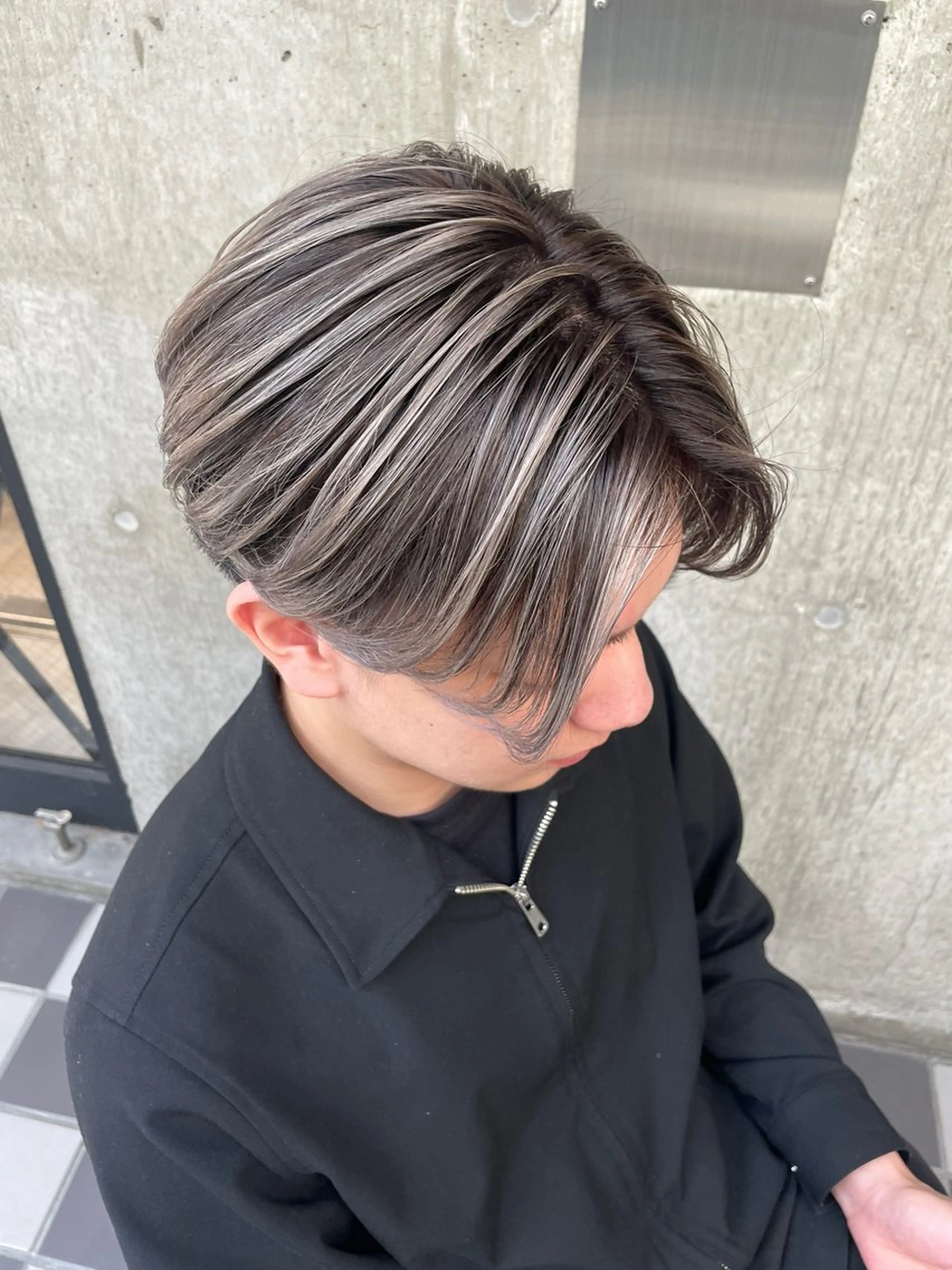 カラー メンズ 菊池 遼/透明感 /韓国レイヤー/艶感のヘアスタイル