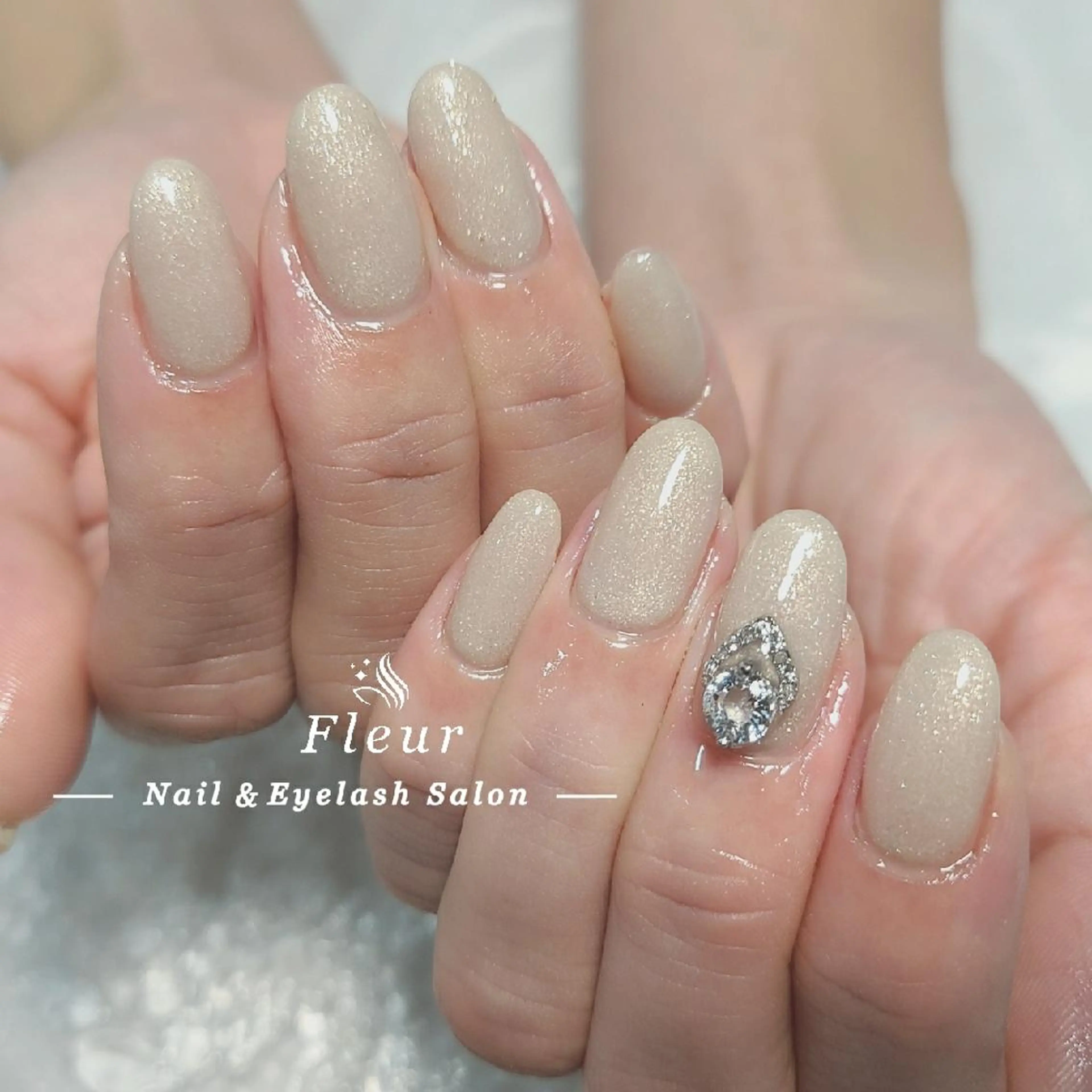 ネイル ワンカラーネイル nail&eye ♡Fleur♡のネイルデザイン