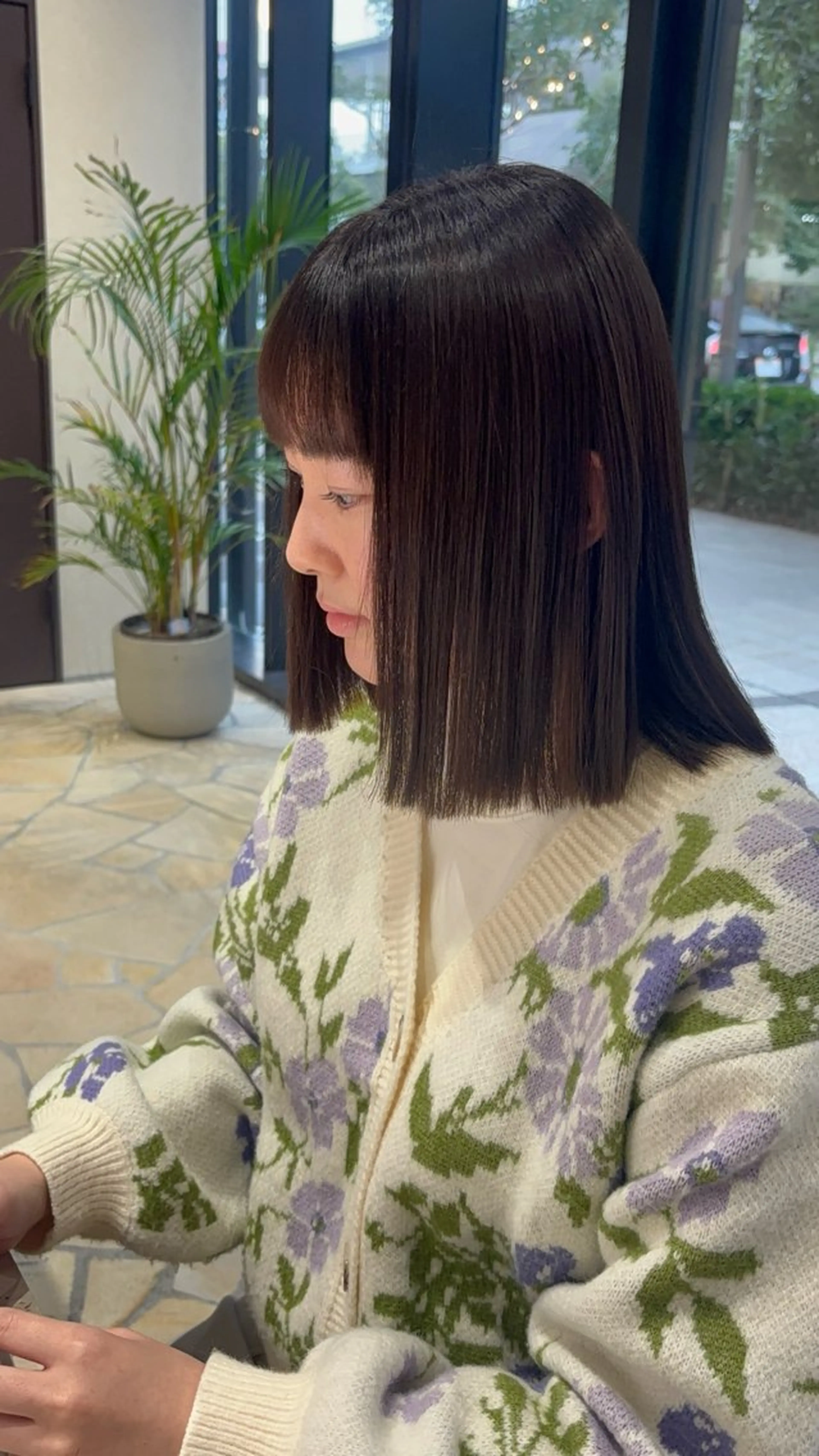 ミディアム GIEN Smart Salon by milbon 西宮ガーデンズ　プラス所属・吉原 星稀のヘアスタイル