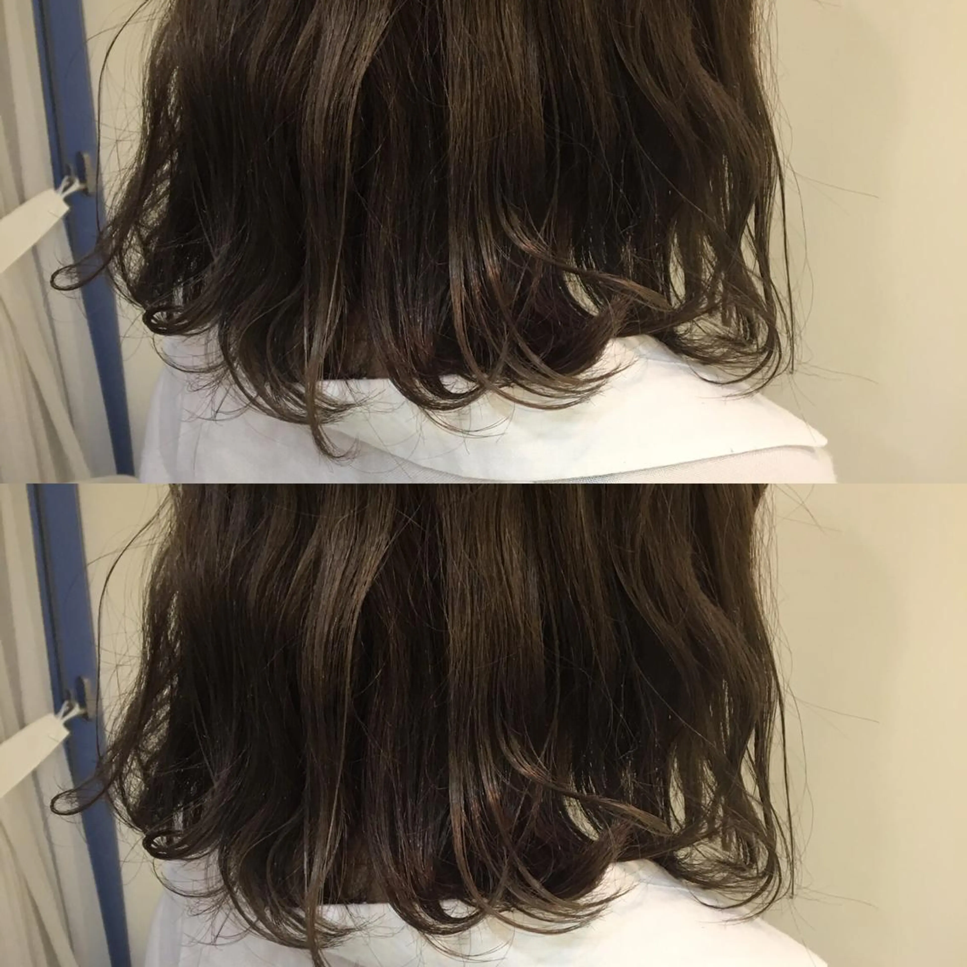 ミディアム カラー アッシュ ベージュカラー ブリーチ 透明感カラー 髪質改善 頭身浴/ 中田のヘアスタイル