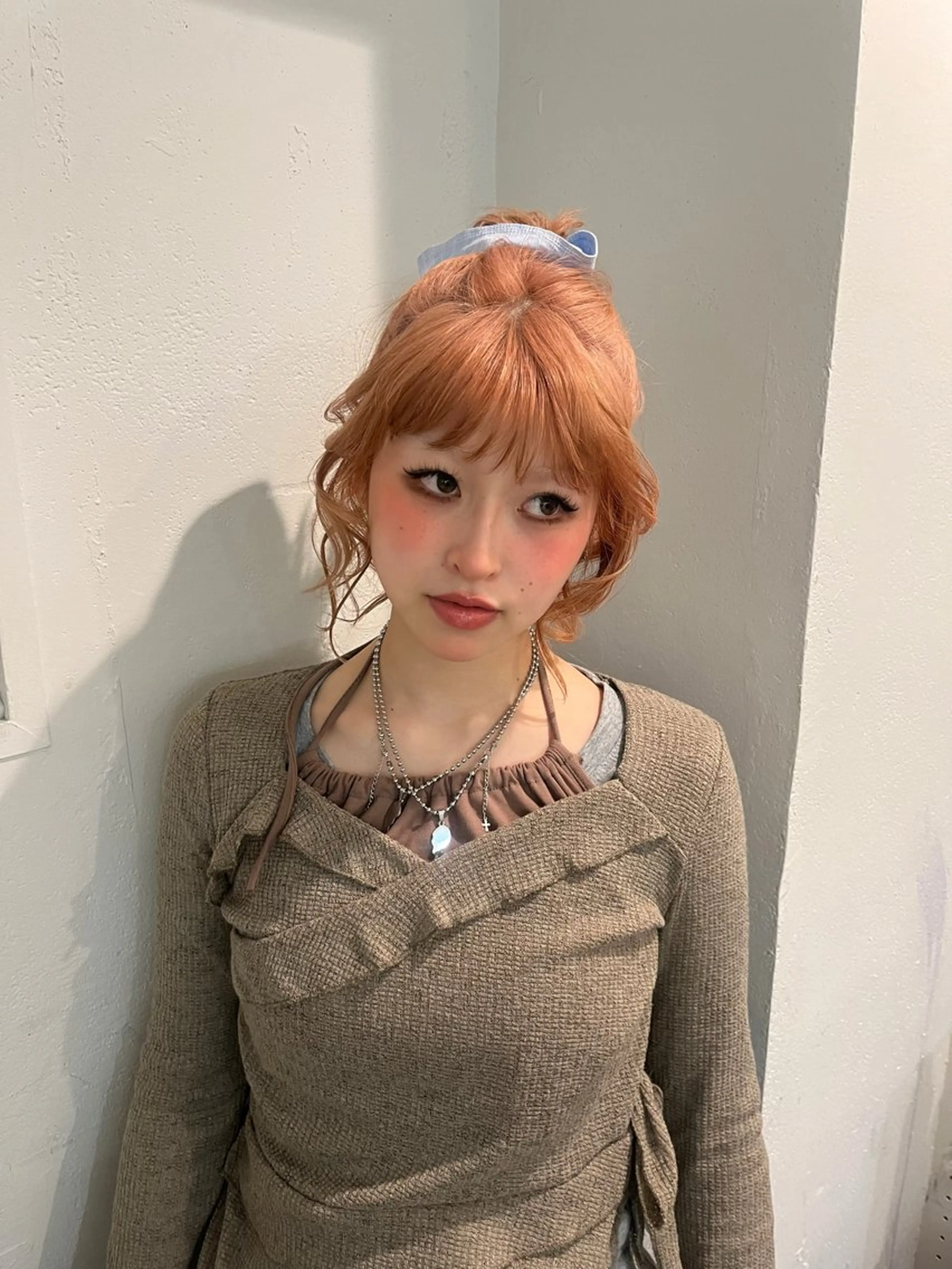 ミディアム カラー 顔周りカット ヘアカラー Bërg所属・Bërg mimi ‎ ౨ৎ⋆のヘアスタイル