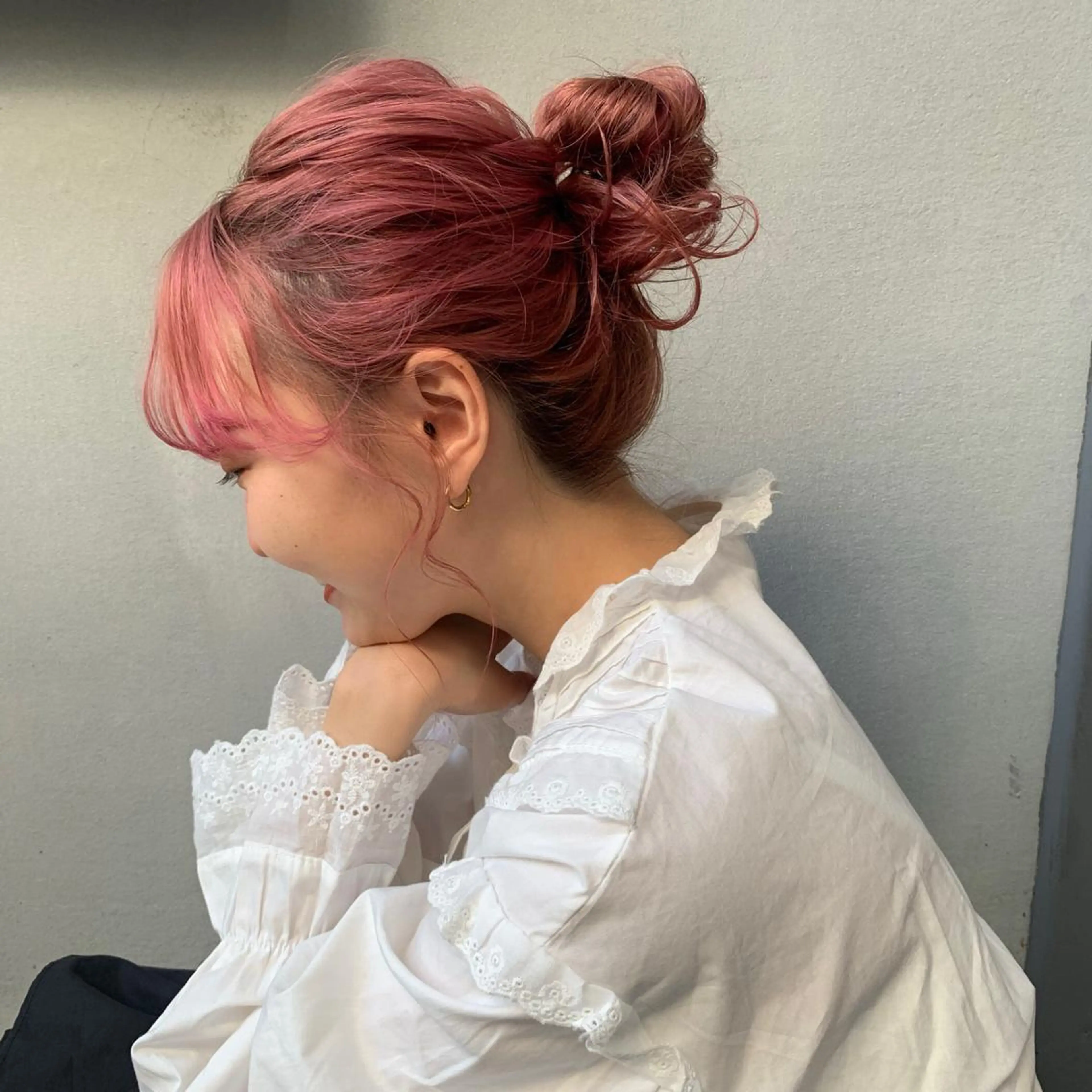 セミロング ヘアカラー 野々村 朋美のヘアスタイル