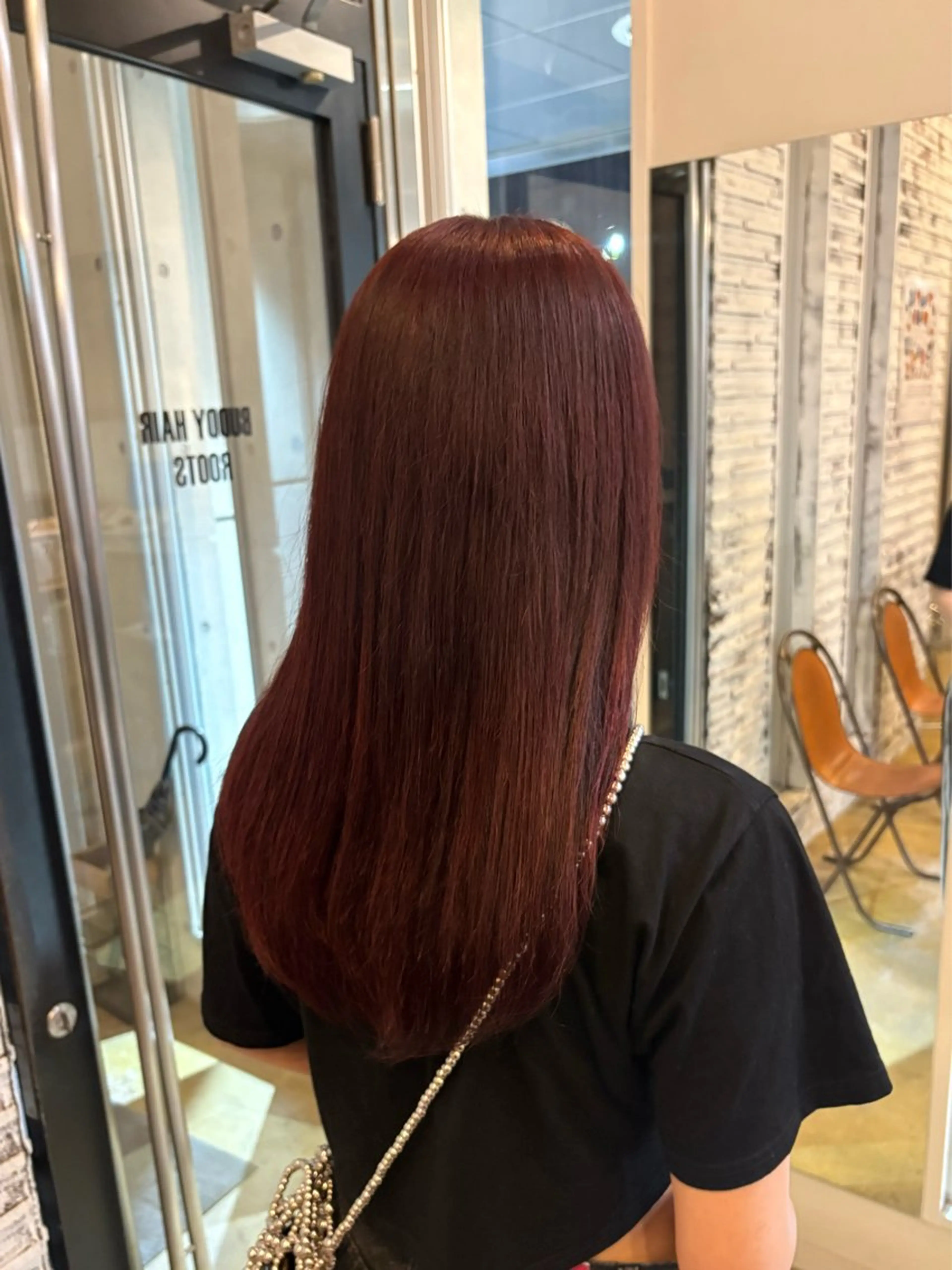 ロング カラー パーマ/カラーモデル ななほのヘアスタイル