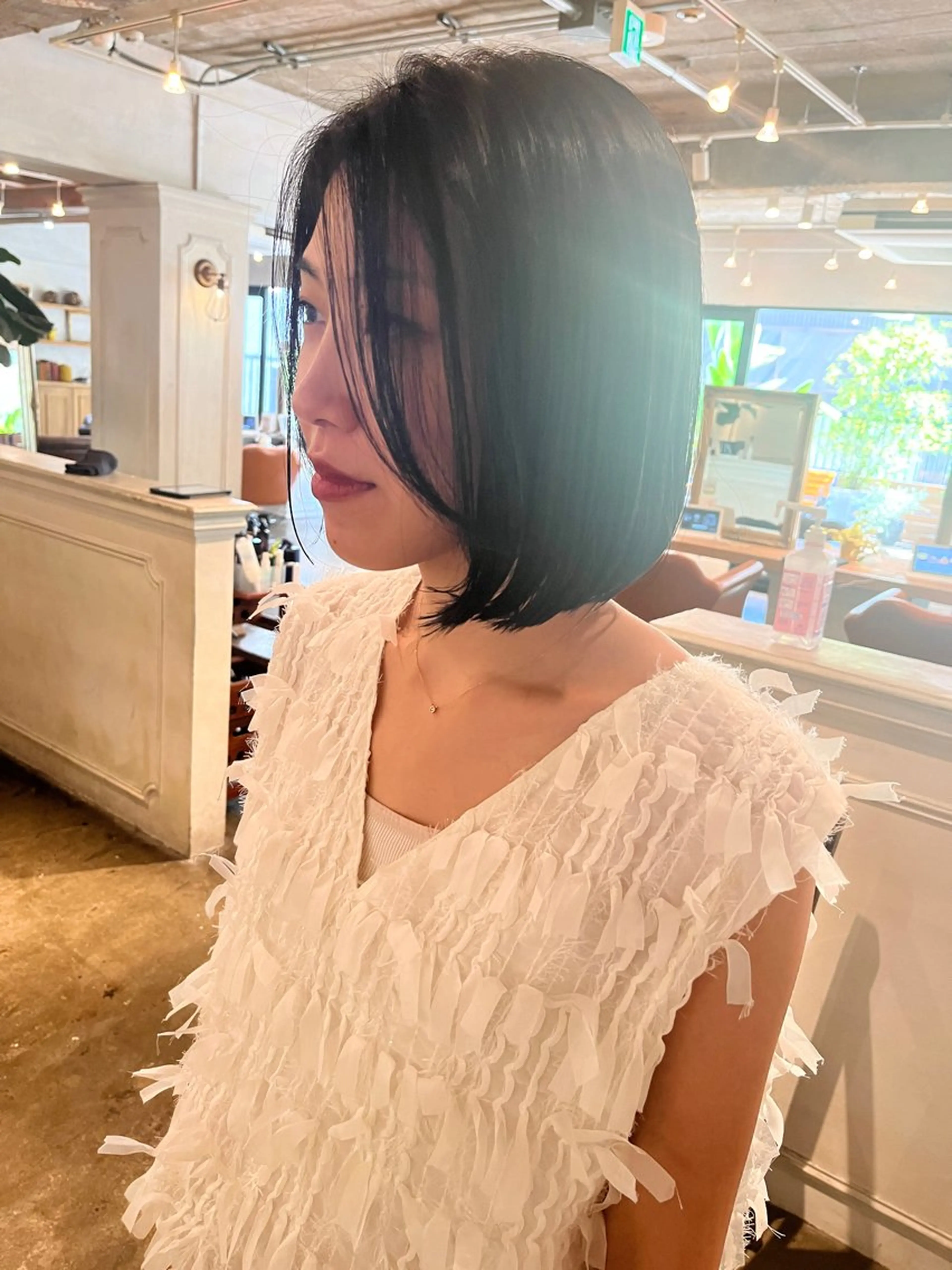 ショート カラー 銀座🤍ボブ/ ミディアム/佐野夢美のヘアスタイル