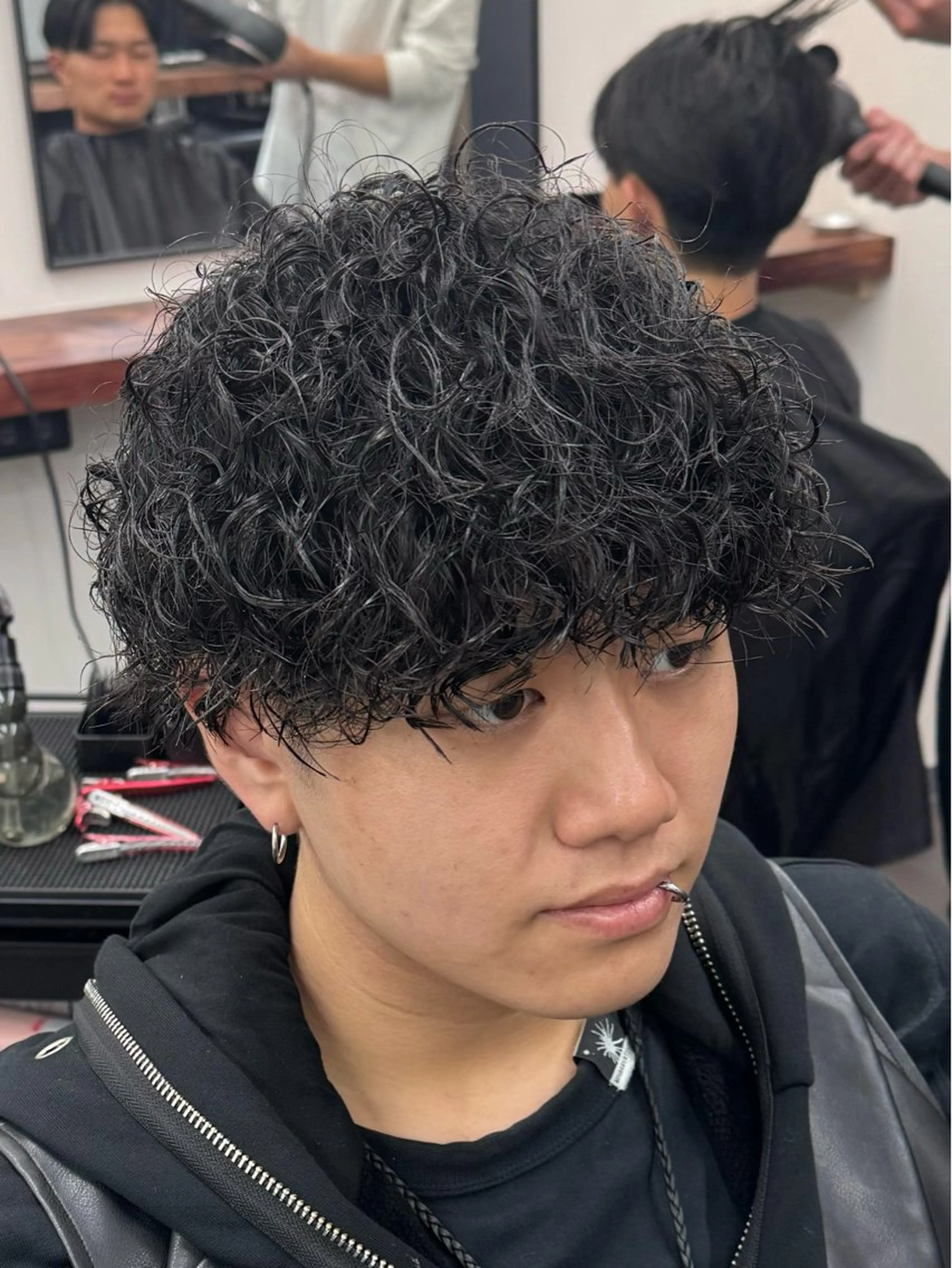 パーマ プードルパーマ カット パーマ 柏メンズカットパーマ NO.1タイチのヘアスタイル