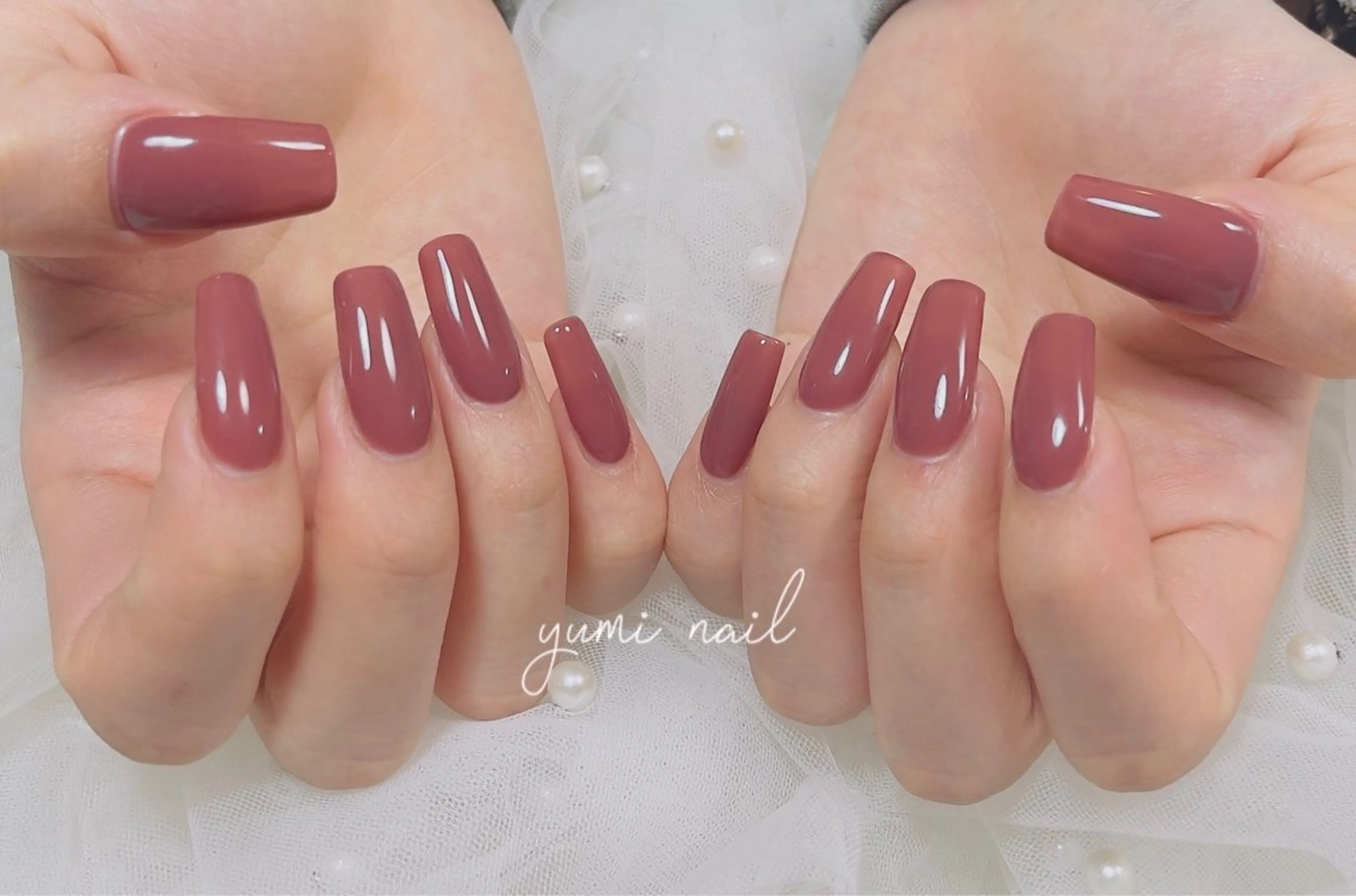 ネイル 𝐲𝐮𝐦𝐢🎀 長さ出しデザイン専門のネイルデザイン