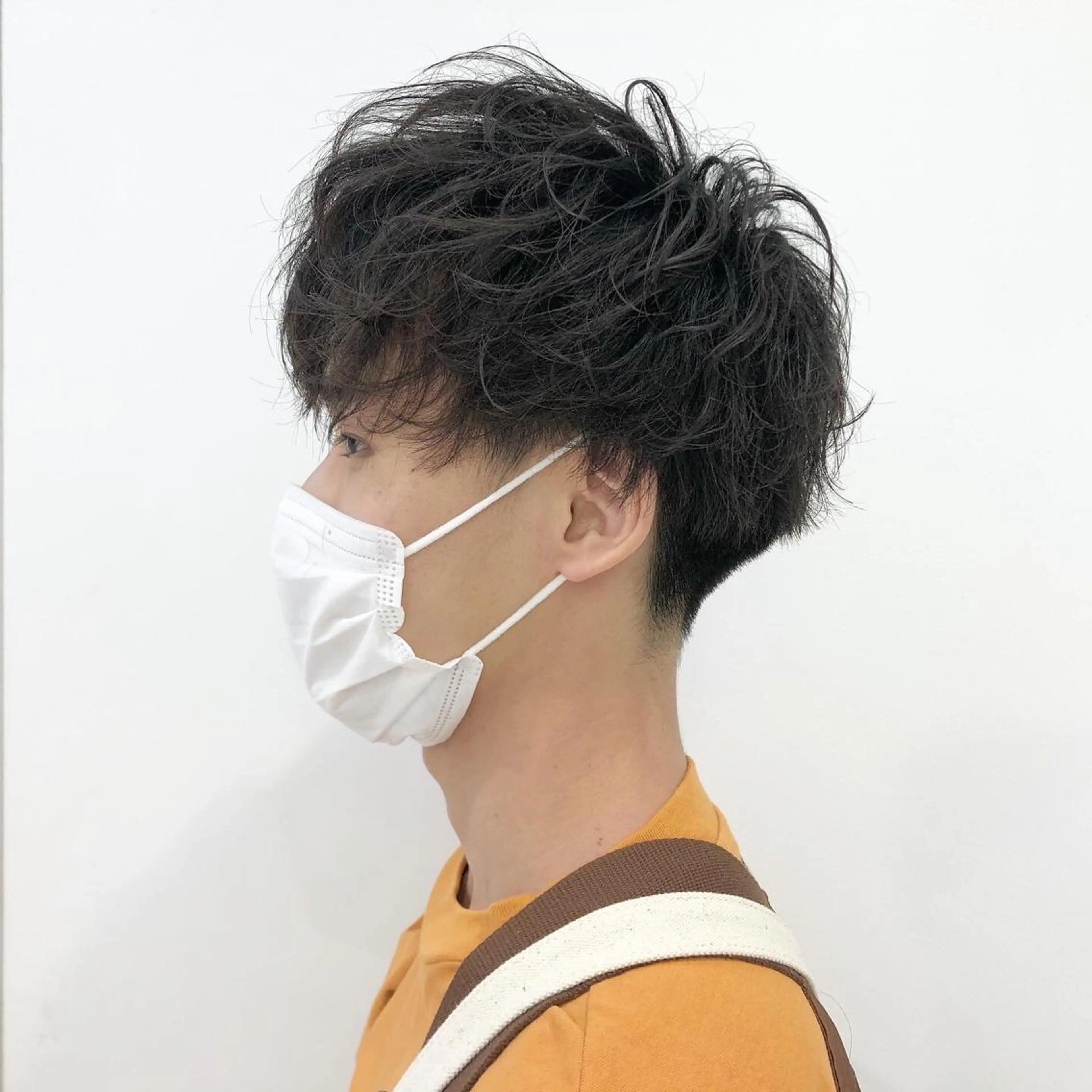 パーマ メンズ BABY 艶髪暗髪ヘア💖達人のヘアスタイル