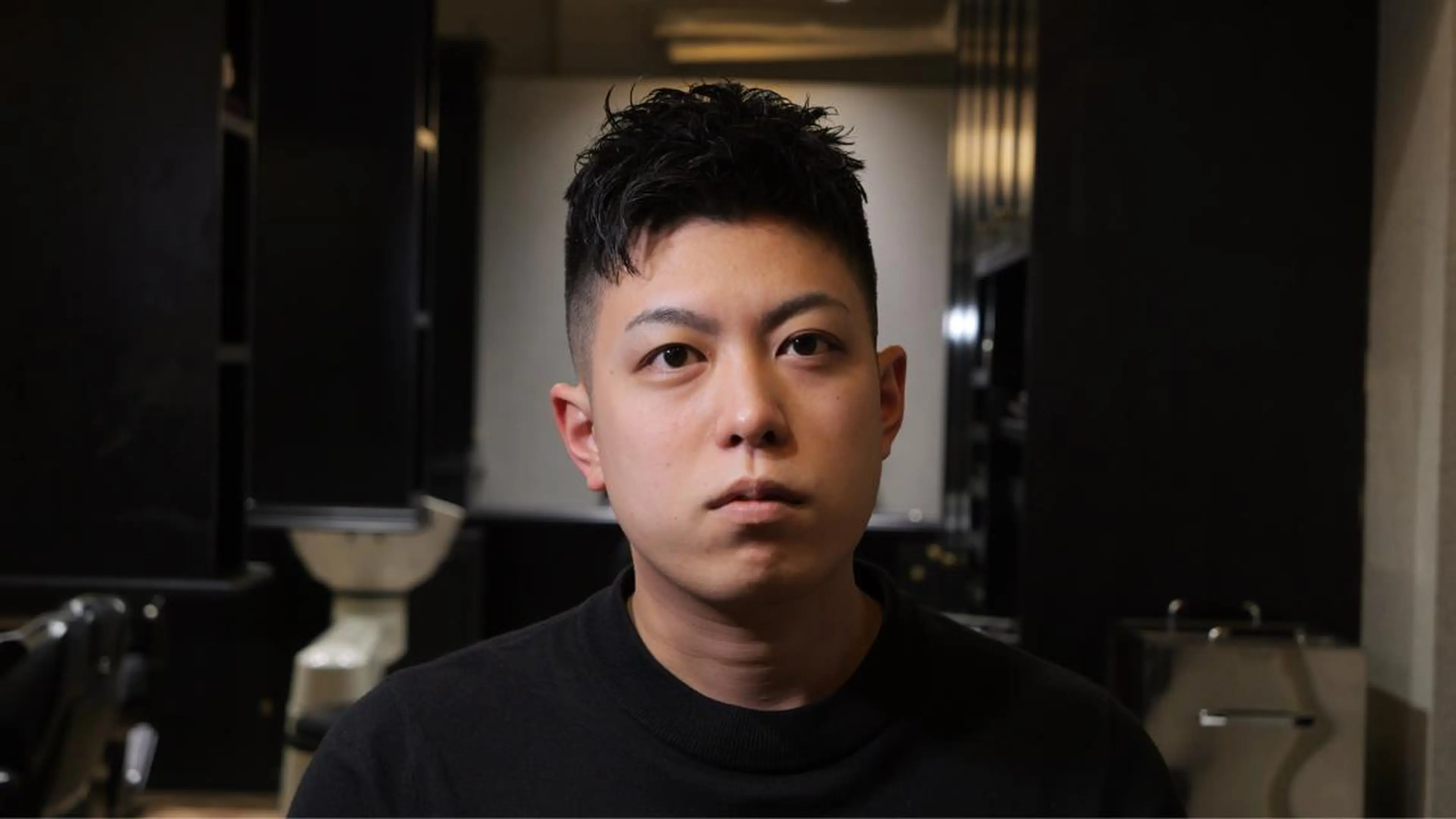 ショート メンズ カット ヘアセット メンズ眉毛ワックス 青山英憲のヘアスタイル