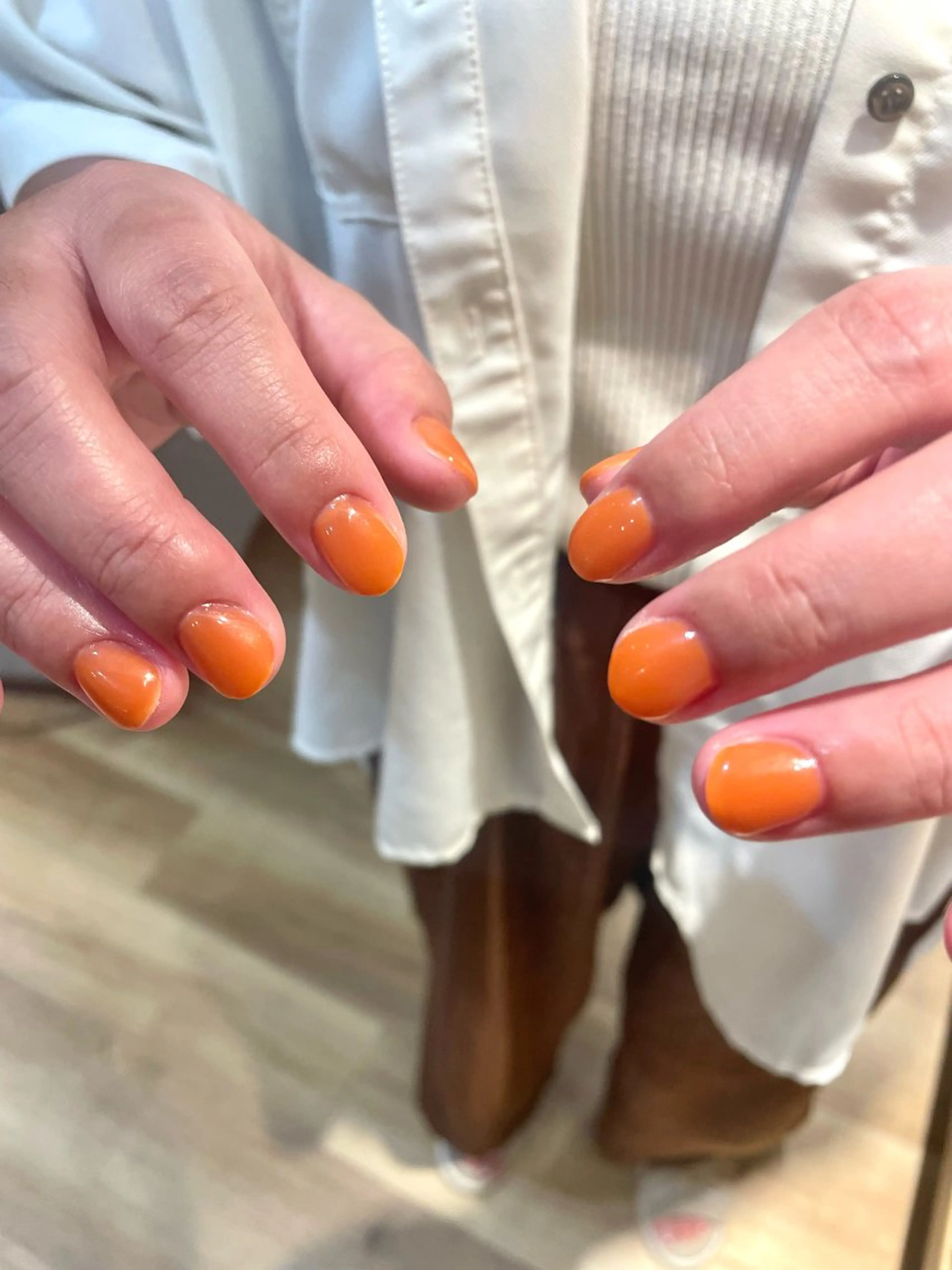 ネイル オレンジ yuna [モデル募集中]のネイルデザイン