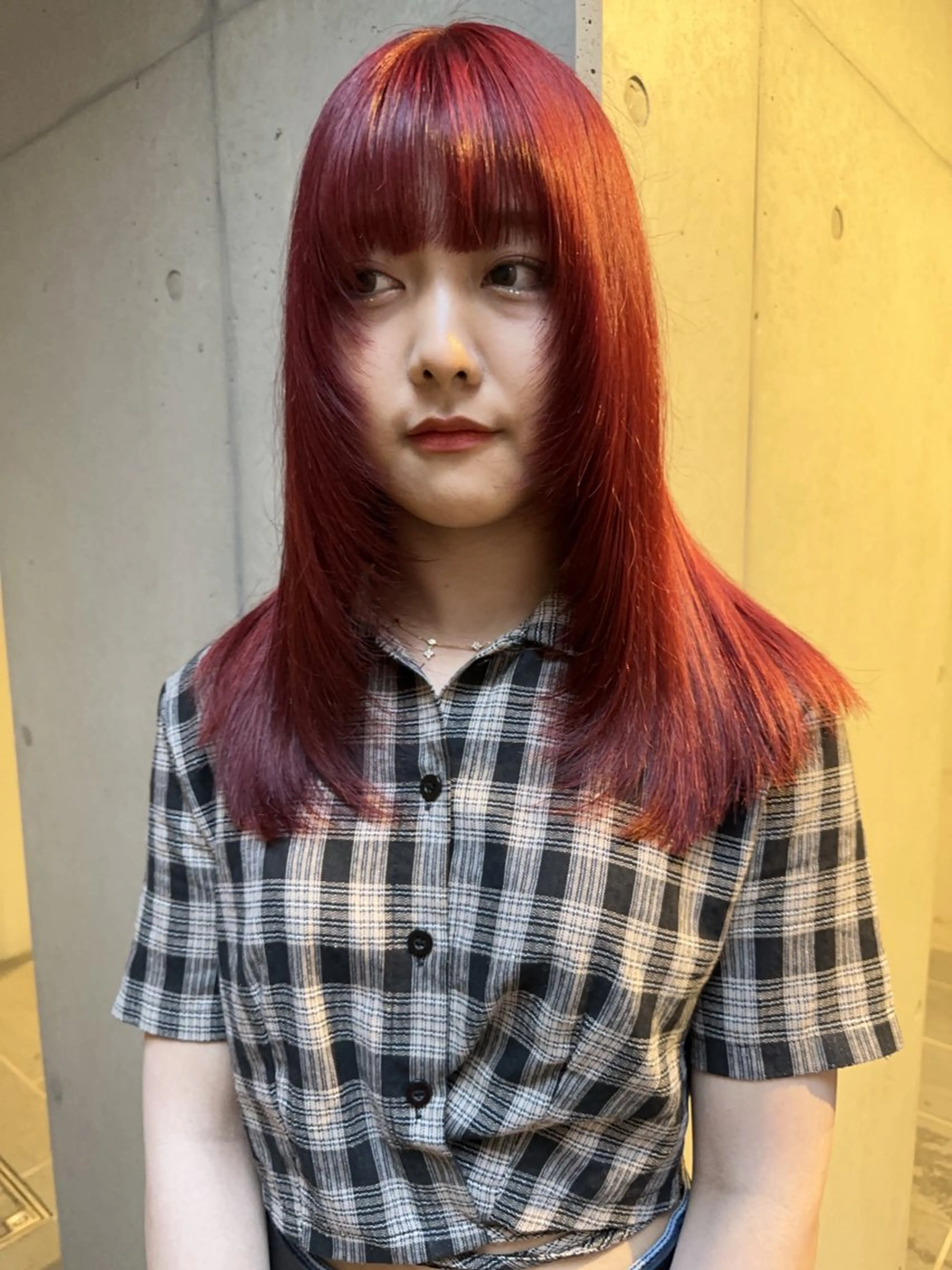 セミロング カラー カット ヘアカラー トリートメント ウルフ/レイヤー🟠 山本祐輔🟠のヘアスタイル