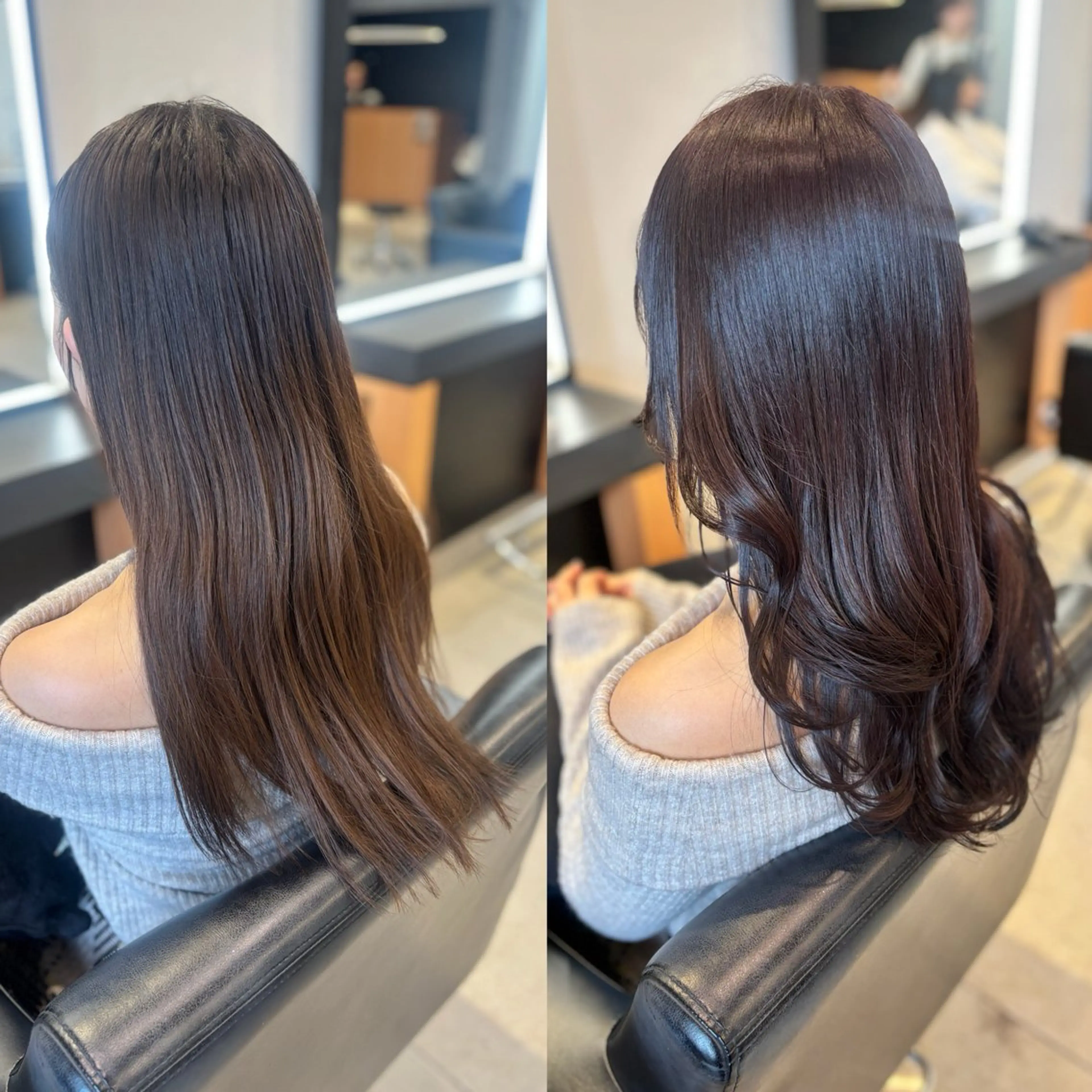 ロング カラー 透明感カラー ヘアカラー トリートメント RABU /髪質改善 伏見/ヘアケアサロンのヘアスタイル