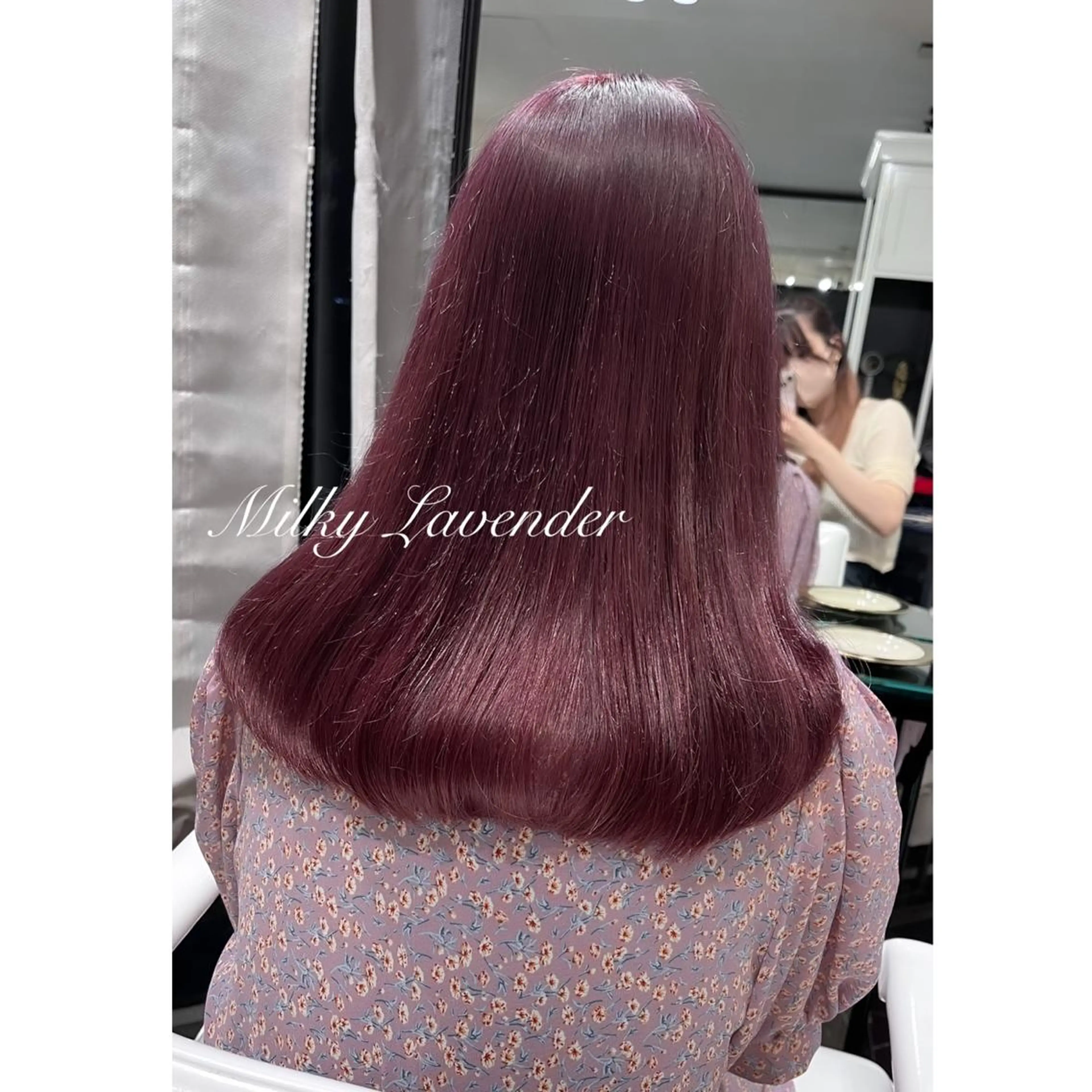 セミロング カラー ブリーチ ヘアカラー LOTTA CUCCI所属・miyu /トレンド カラー×艶髪のヘアスタイル