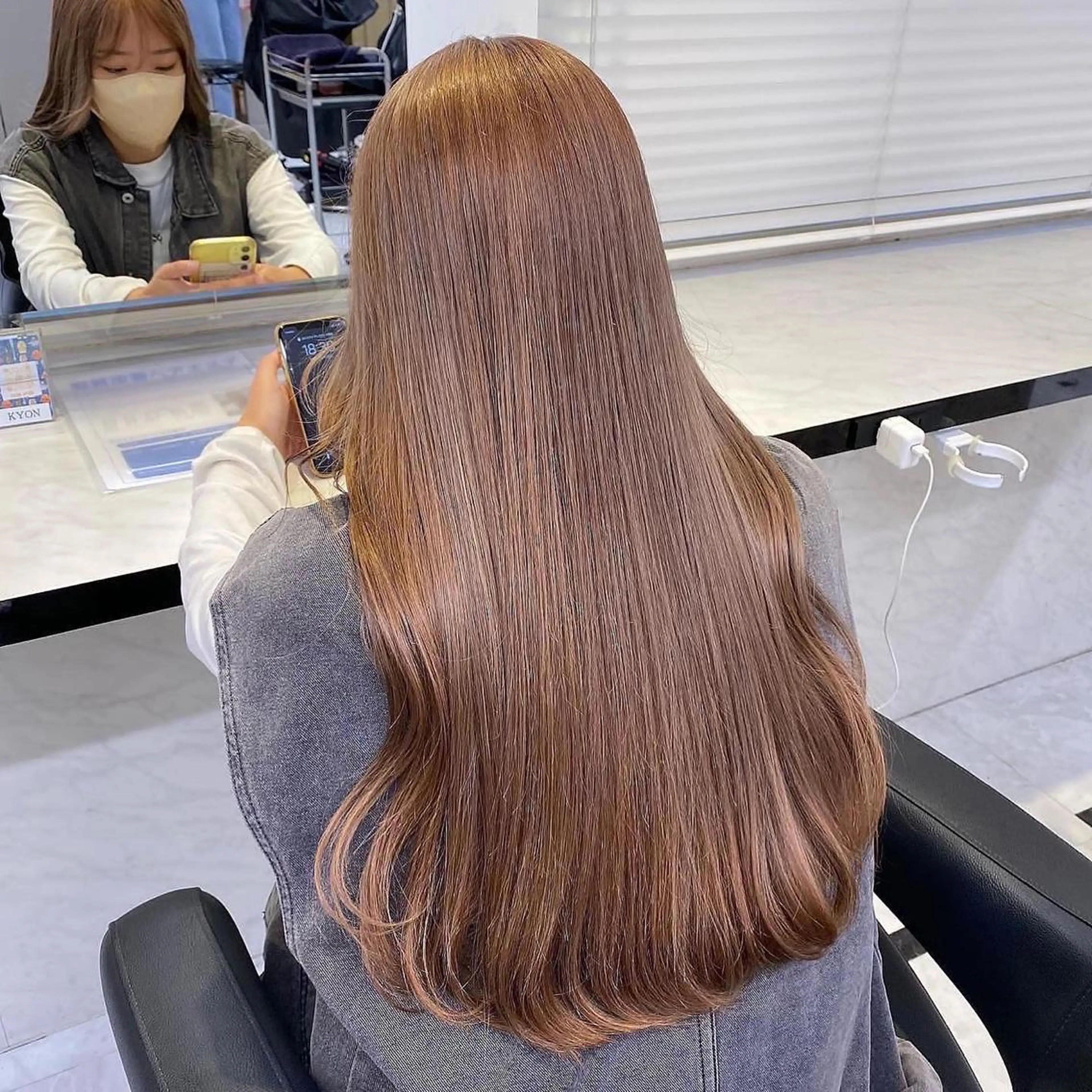 ロング カラー ヘアアレンジ メンズ 透明感ラベンダー💗 SHOのヘアスタイル