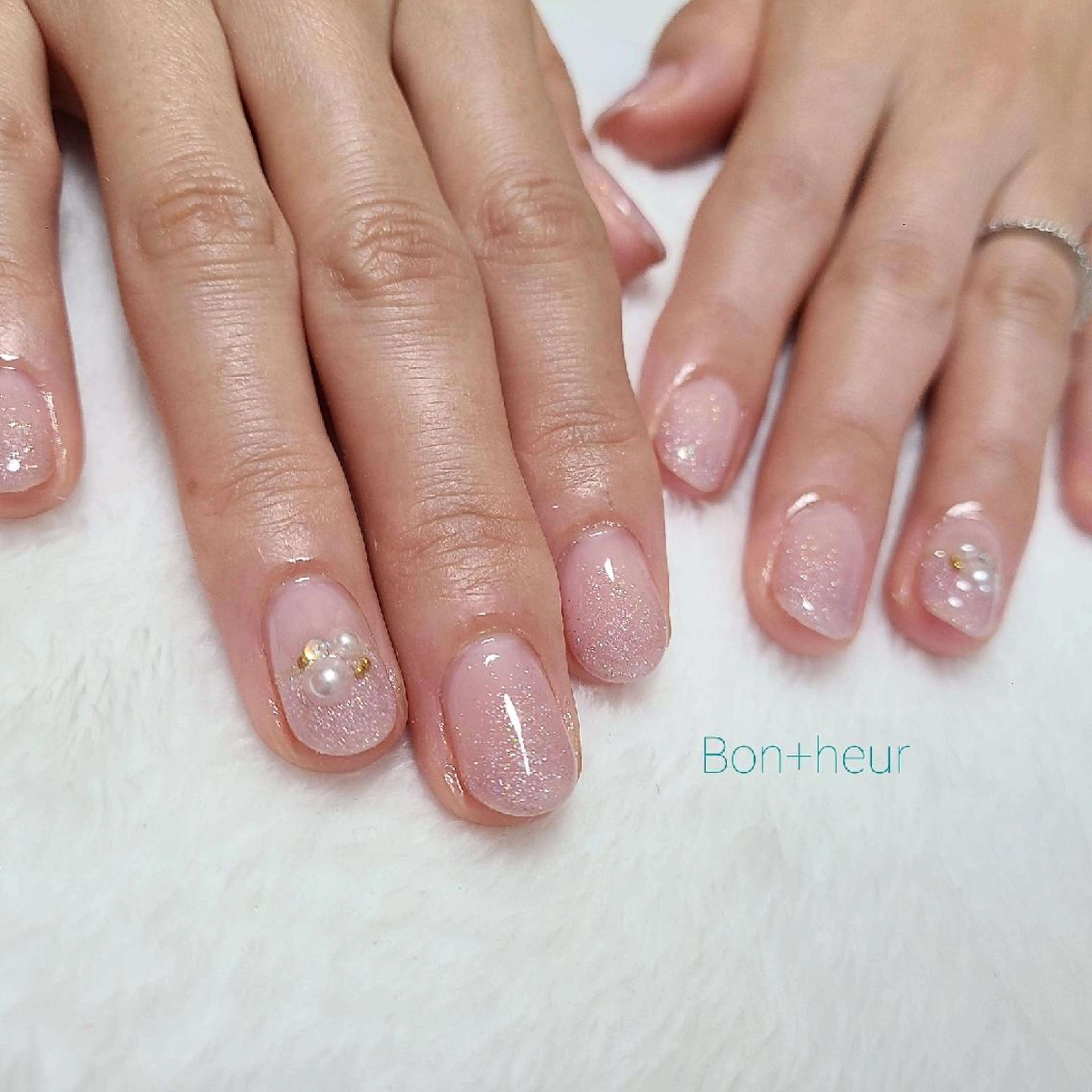 ネイル クリアネイル ジェルネイル オフィスネイル ワンカラーネイル シンプルネイル ハンドネイル 宮口 紗子のネイルデザイン