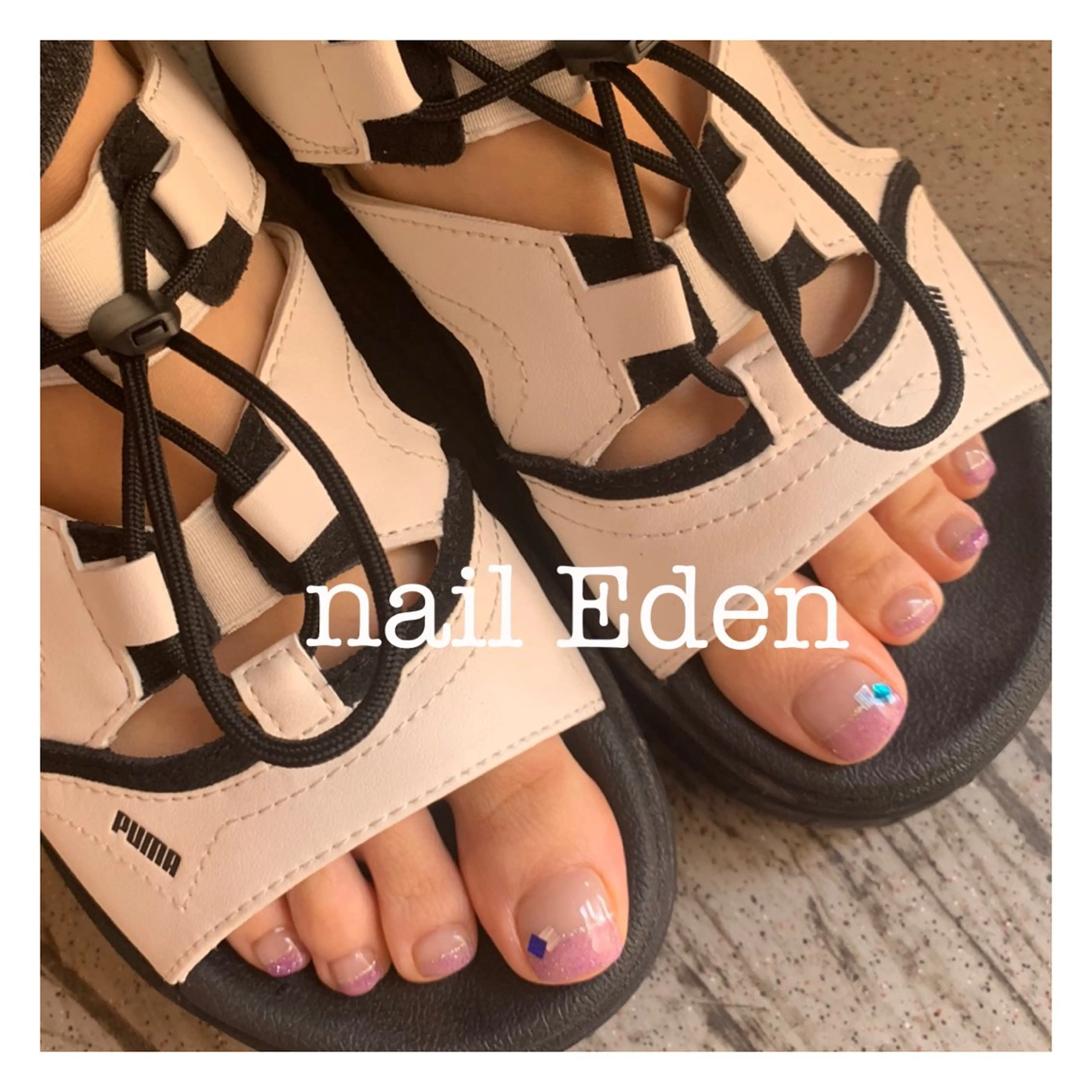 ネイル 持ち込み フットネイル Eden　private nail saron所属・Eden ♾️のネイルデザイン