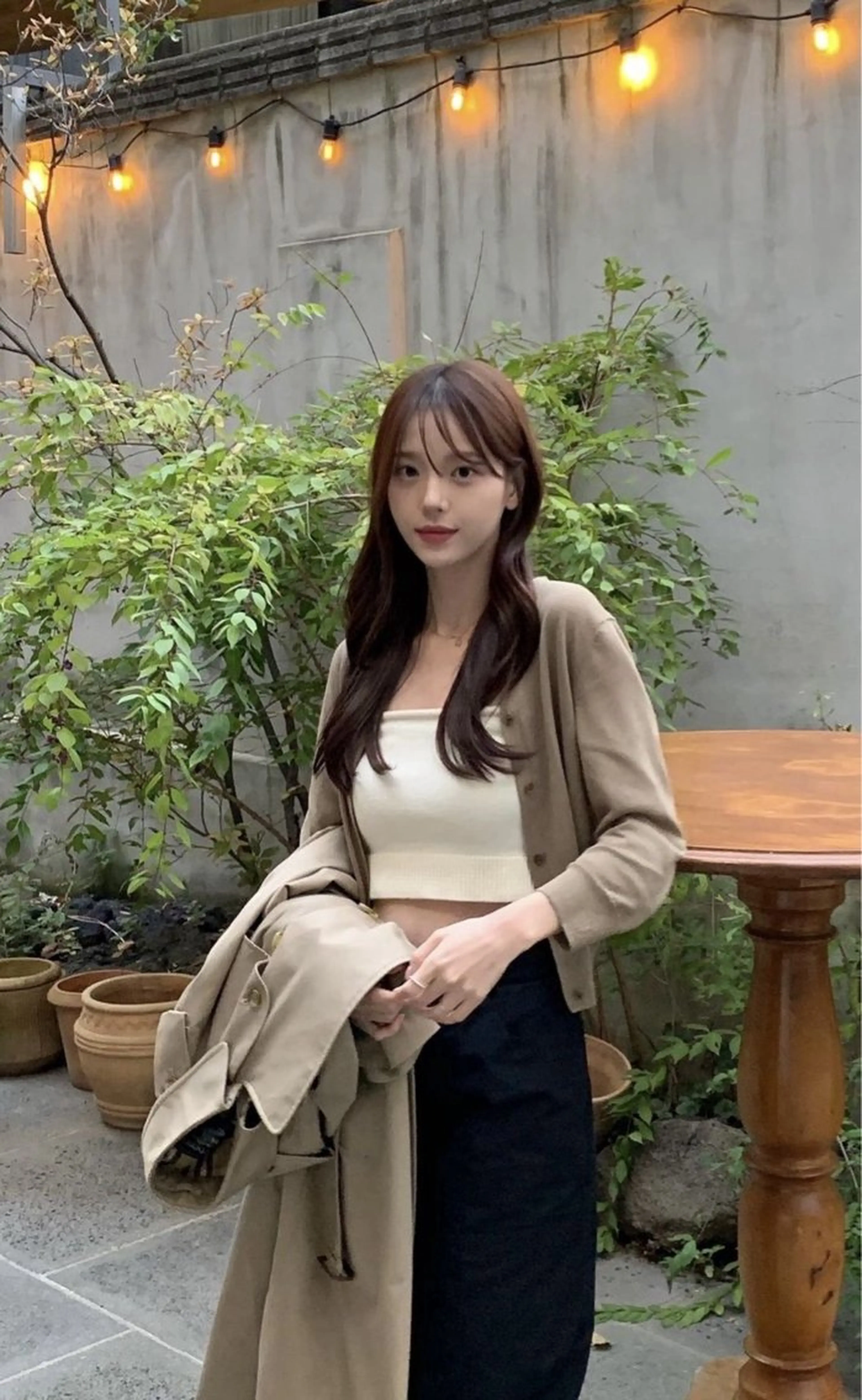 ロング カラー カット ヘアカラー トリートメント 莉乃/縮毛矯正/髪質 改善/艶カラーのヘアスタイル