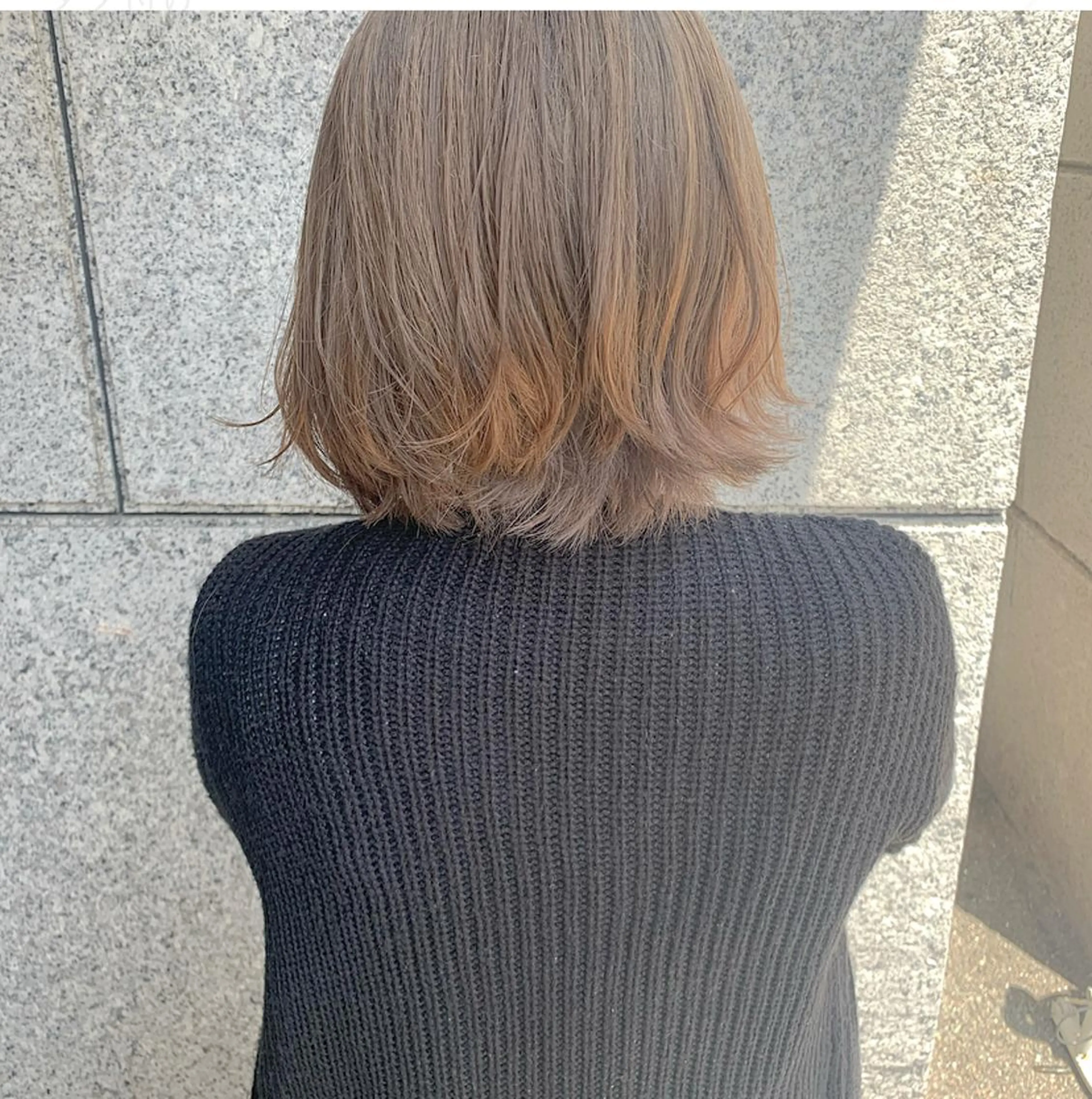 カラー ベージュカラー ダブルカラー ミルクティーベージュ MARU レイヤー/パーマのヘアスタイル