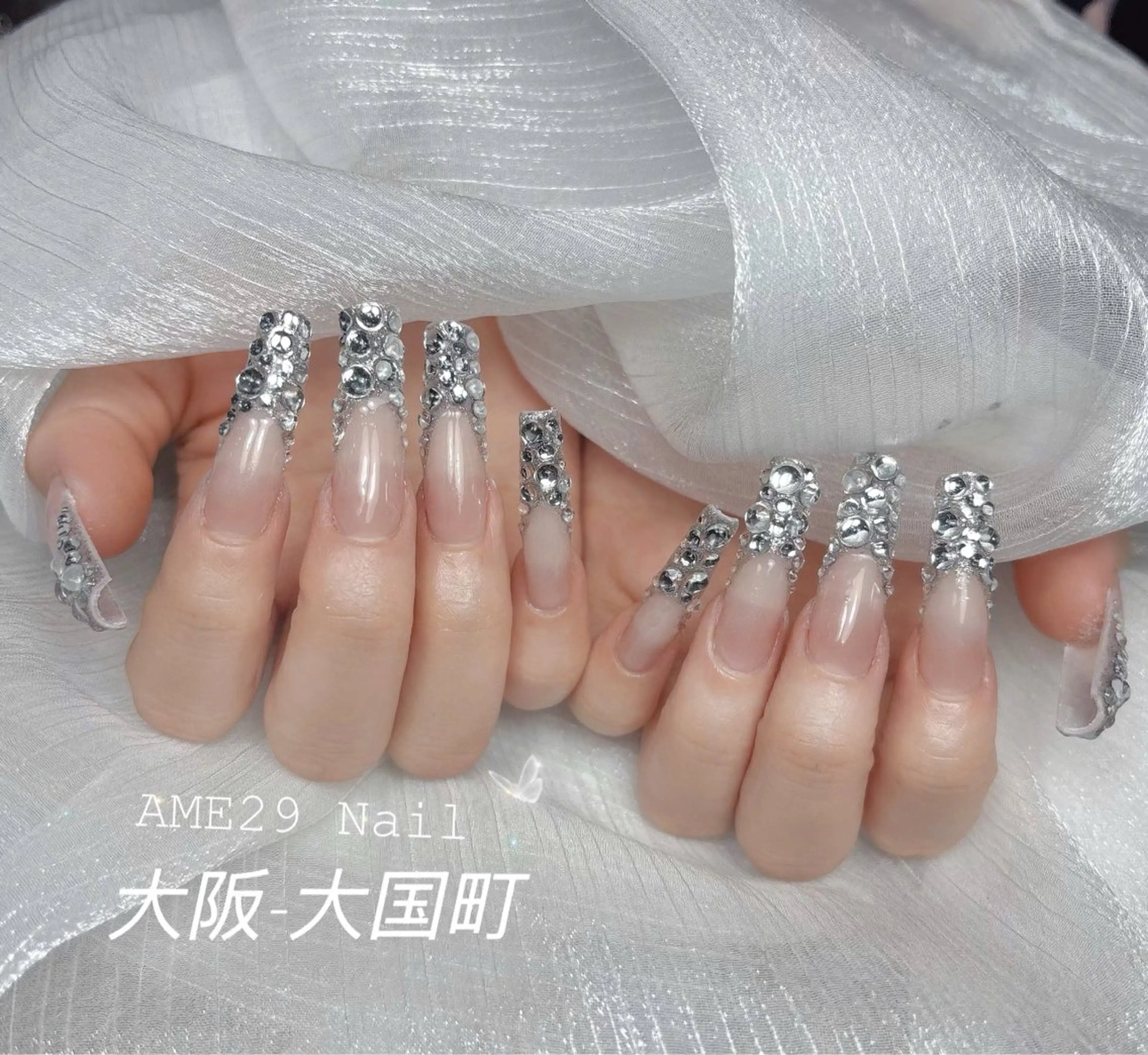 ロング AME29 Nail ネイルサロンのネイルデザイン