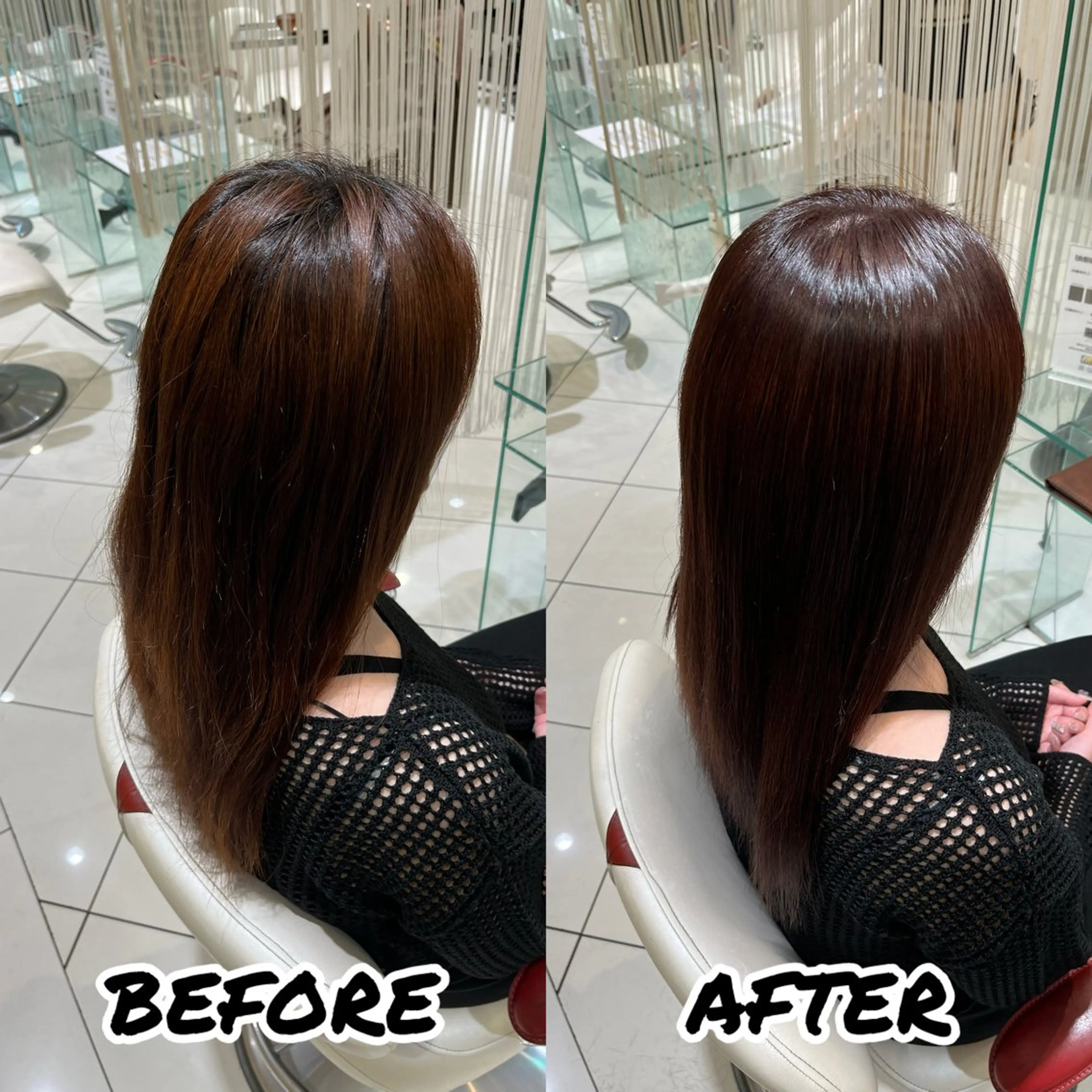 ロング カット ヘアカラー 縮毛矯正 トリートメント 髪質改善美容師 鈴木のヘアスタイル