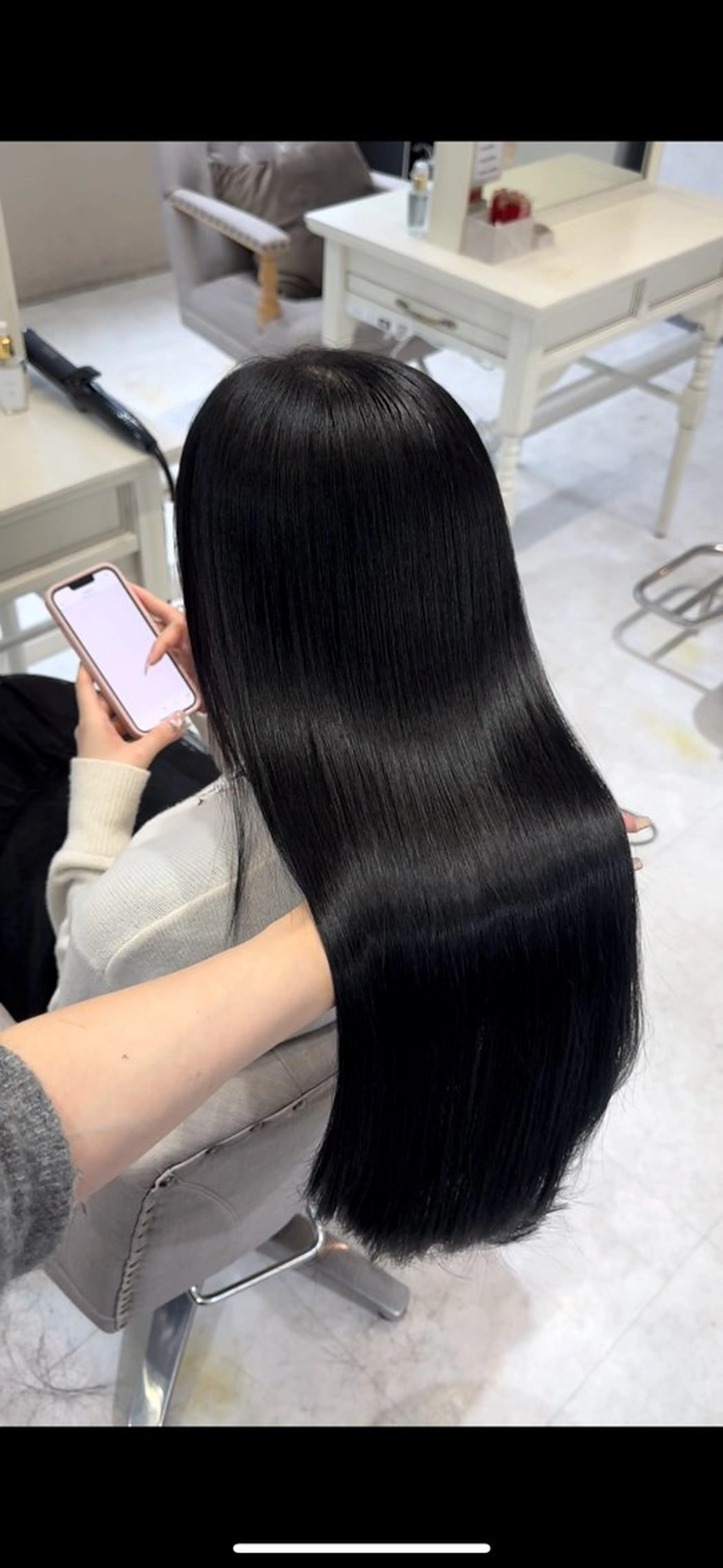 ロング 縮毛矯正 トリートメント 神戸で縮毛矯正/髪質 改善/お任せくださいのヘアスタイル